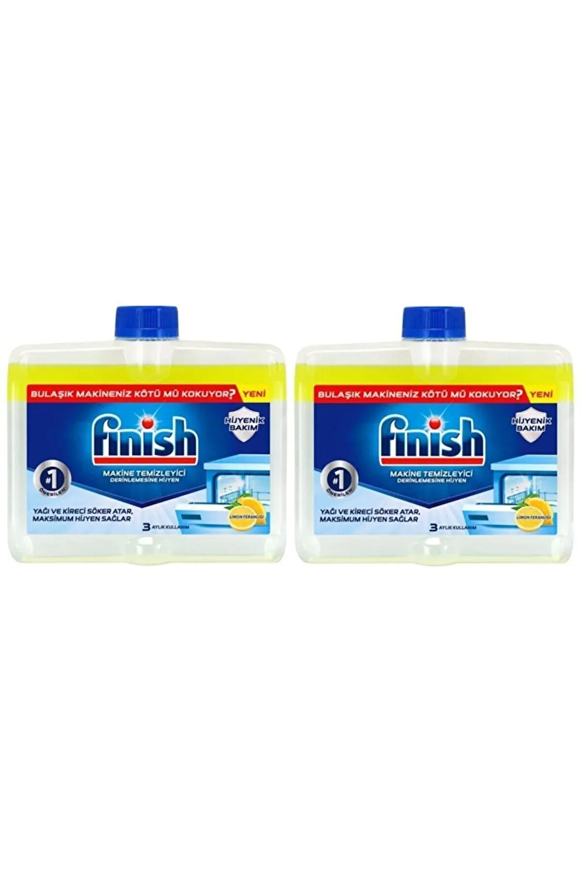 Finish Bulaşık Makine Temizleyici 250 ml Limon 2'li Set