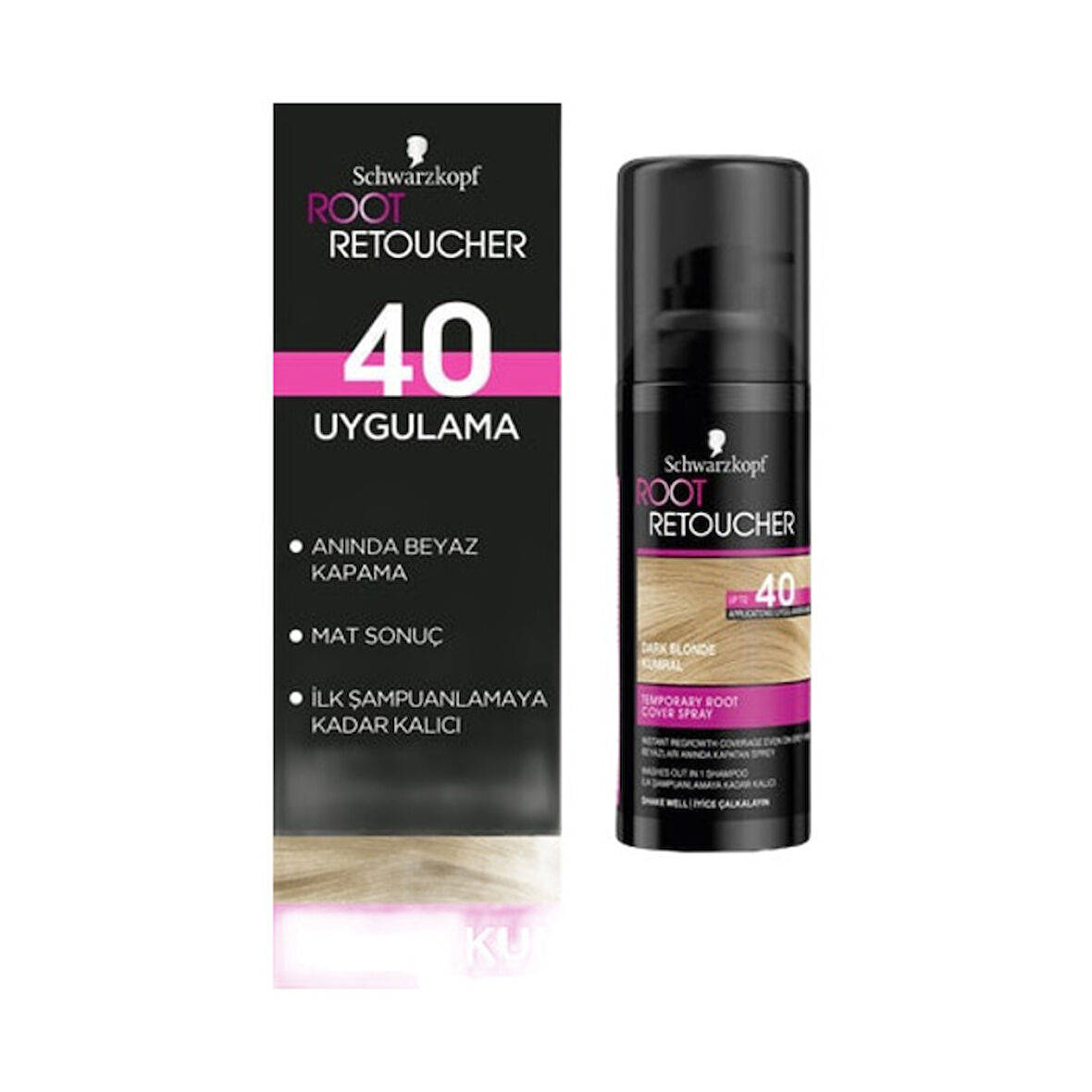 Schwarzkopf Beyazları Anında Kapatan Sprey Boya Kumral 120 Ml