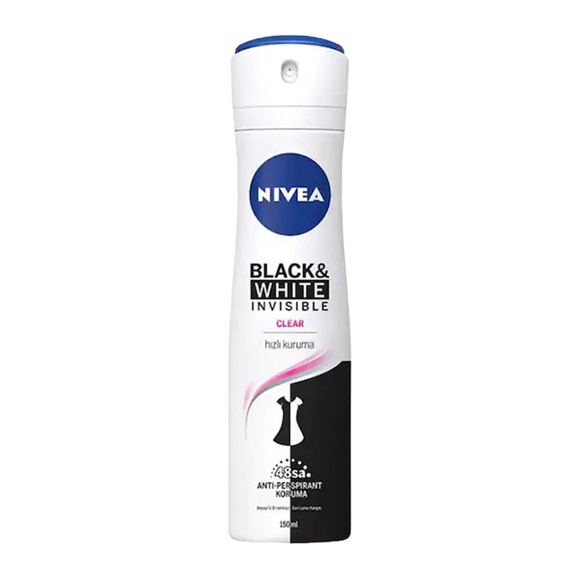 NIVEA Invisible Black & White Clear Deodorant Sprey 150 Ml