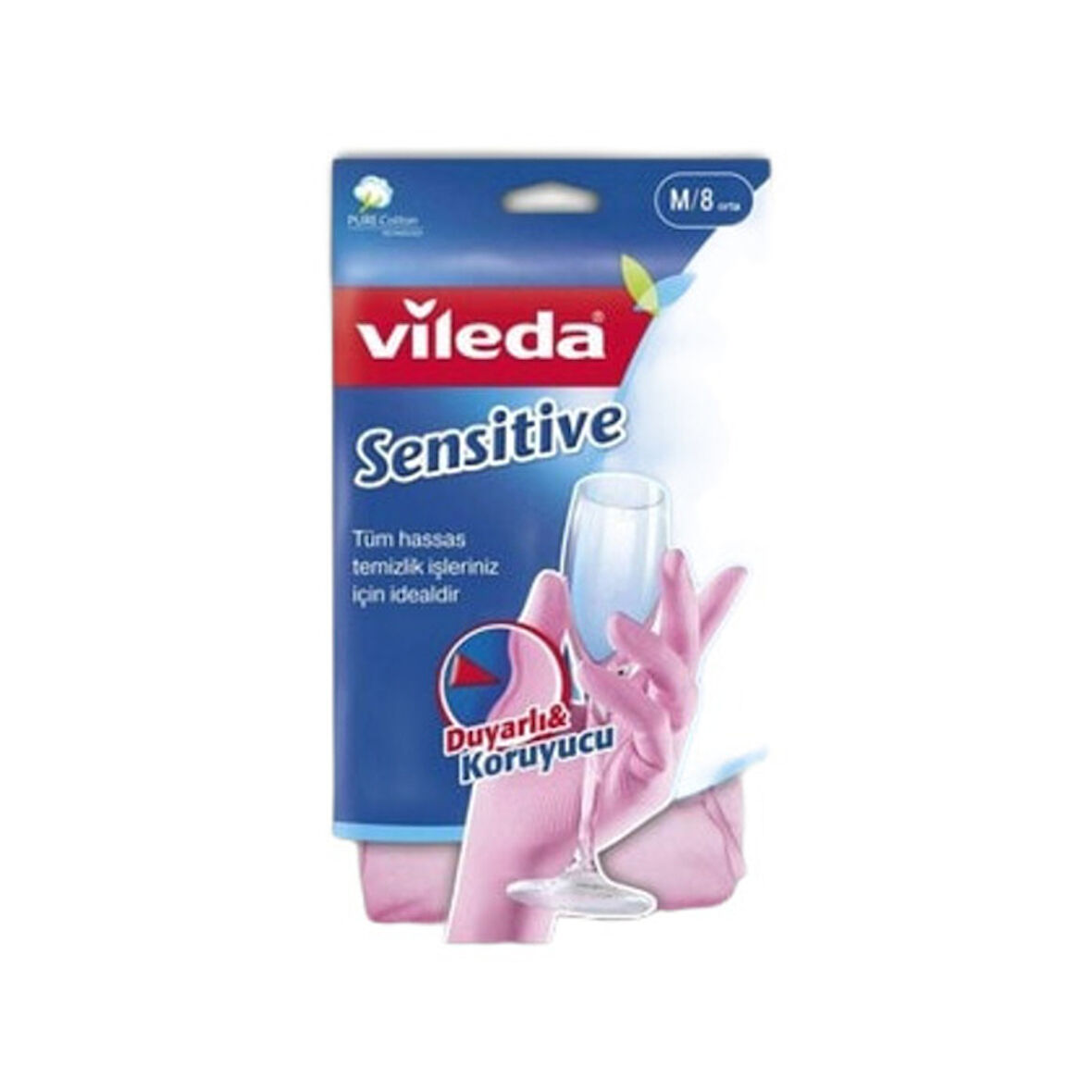Vileda Eldiven Candy Pink Orta Boy