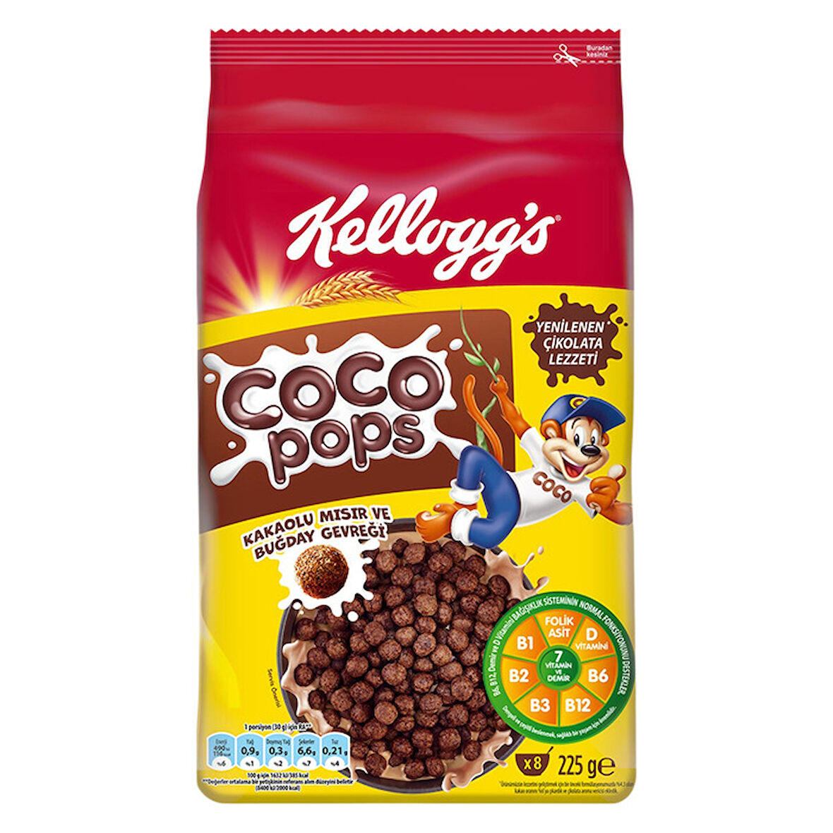 Kellogg's Cocopops Çikolatalı 225 Gr