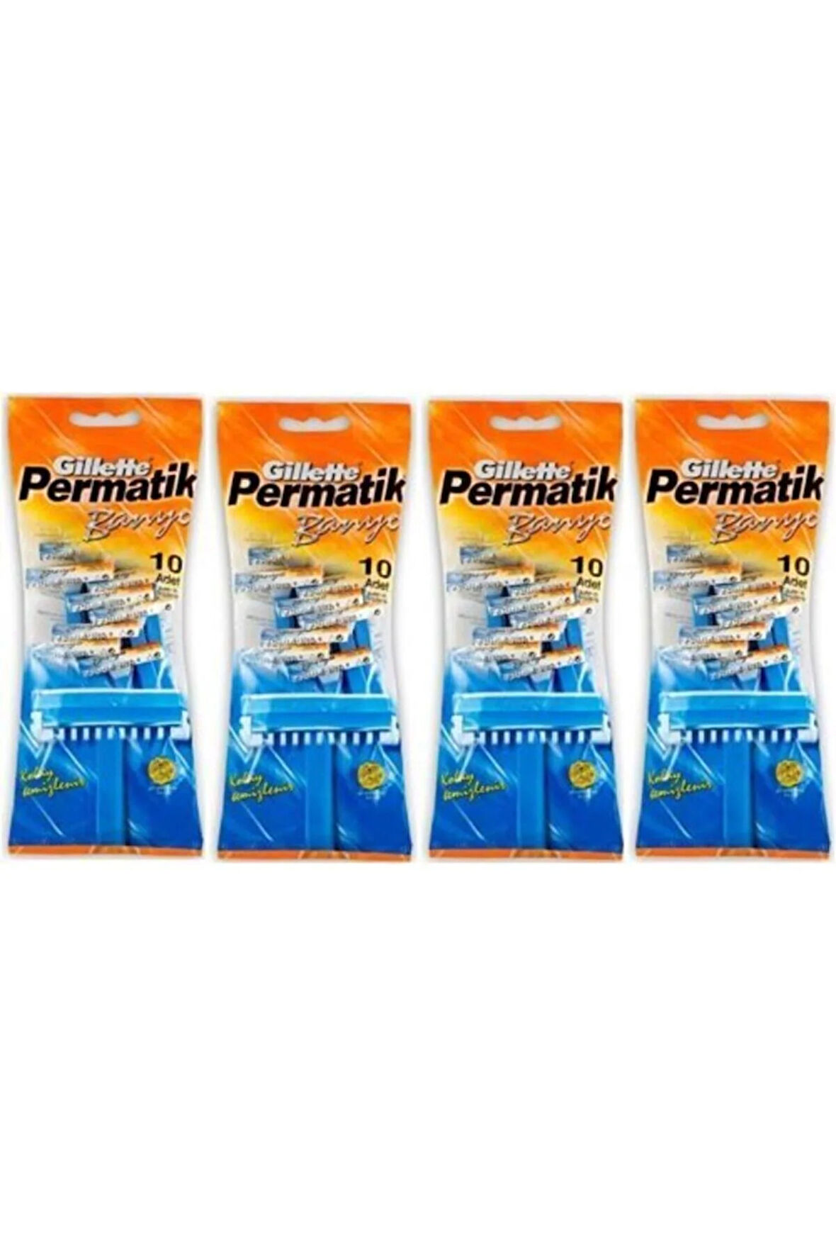Gillette Permatik Banyo 10 Lu X 4 Paket