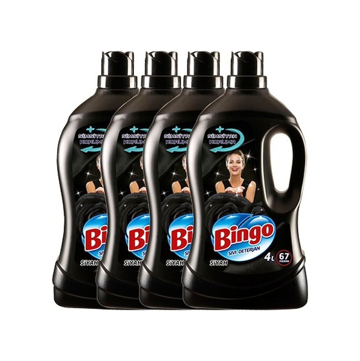 Bingo Siyahlar Sıvı Çamaşır Deterjanı 67 Yıkama 4 x 4 L