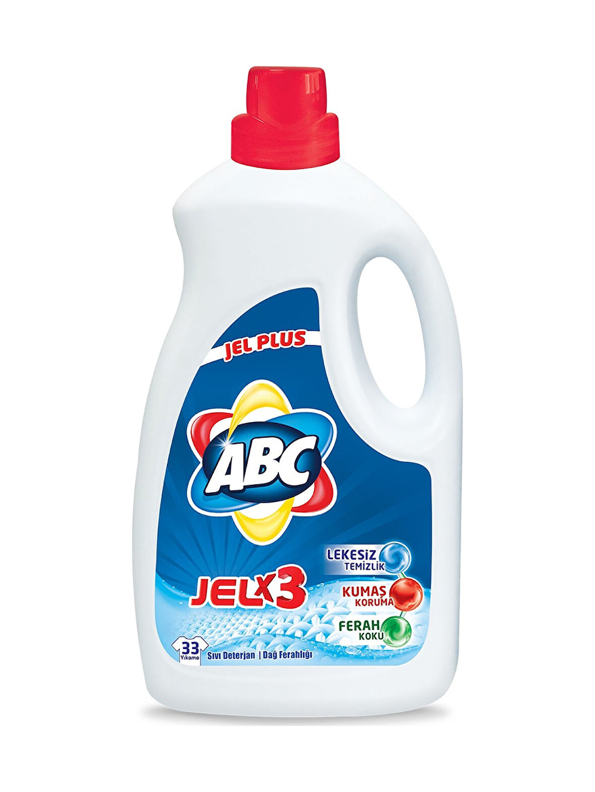 ABC Jel Plus Dağ Ferahlığı Sıvı Çamaşır Deterjanı 33 Yıkama 6 x 2145 ML