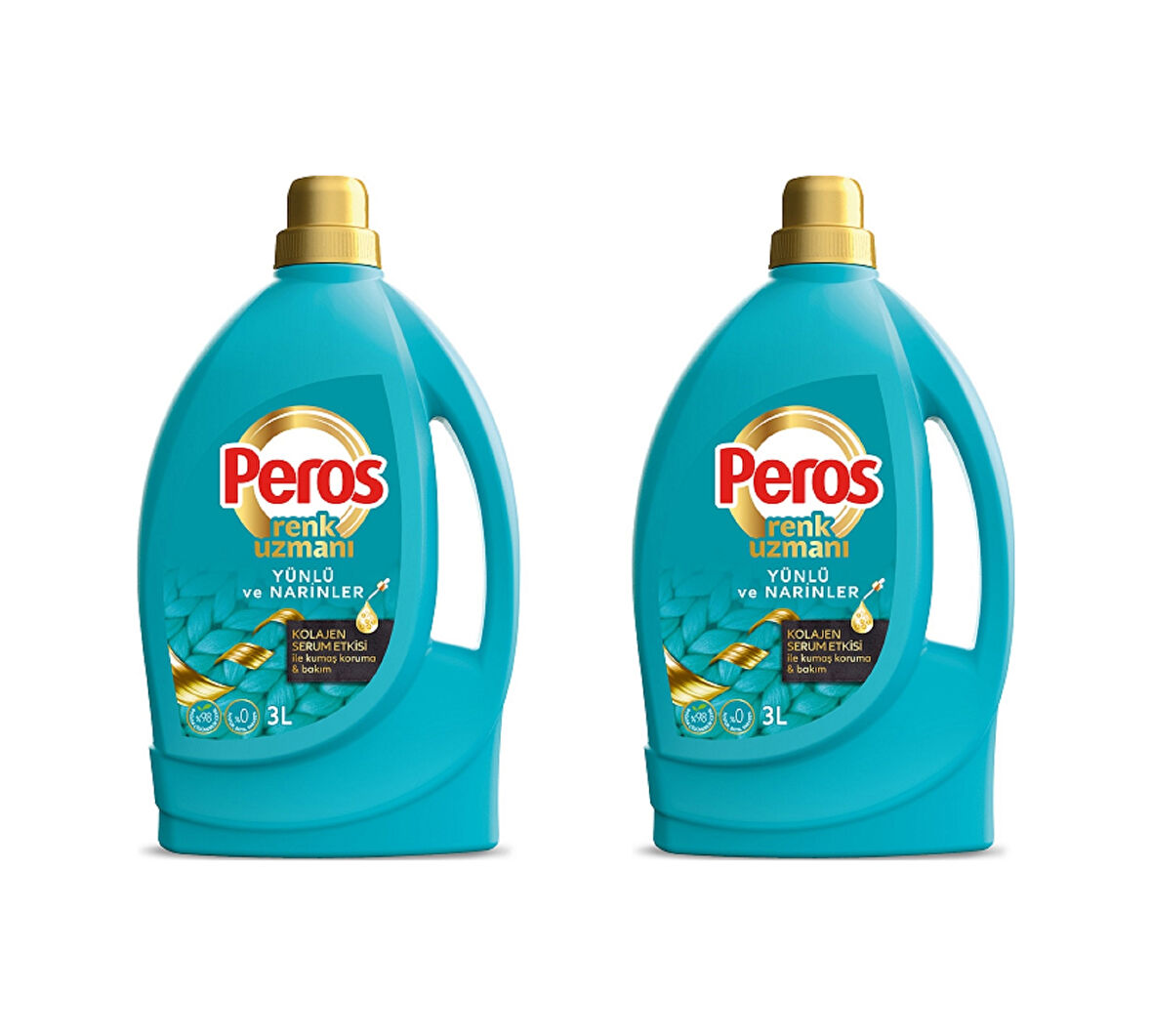 Peros Renk Uzmanı Yünlü ve Narinler Sıvı Çamaşır Deterjanı 2 x 3 L