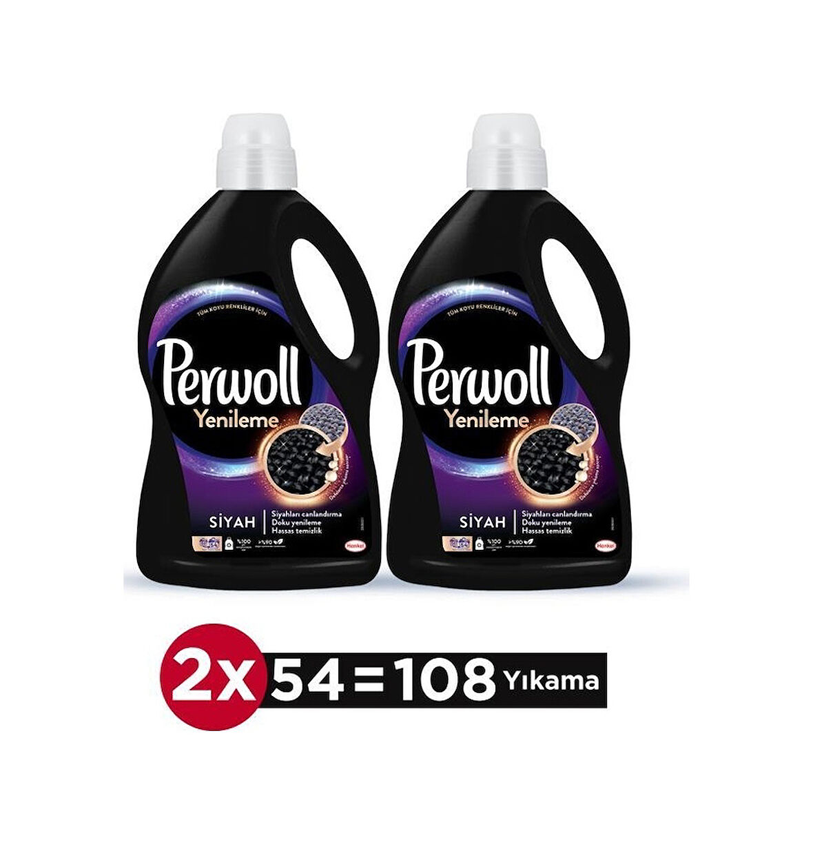 Perwoll Siyah Hassas Bakım Sıvı Çamaşır Deterjanı 2 x 2970 ML