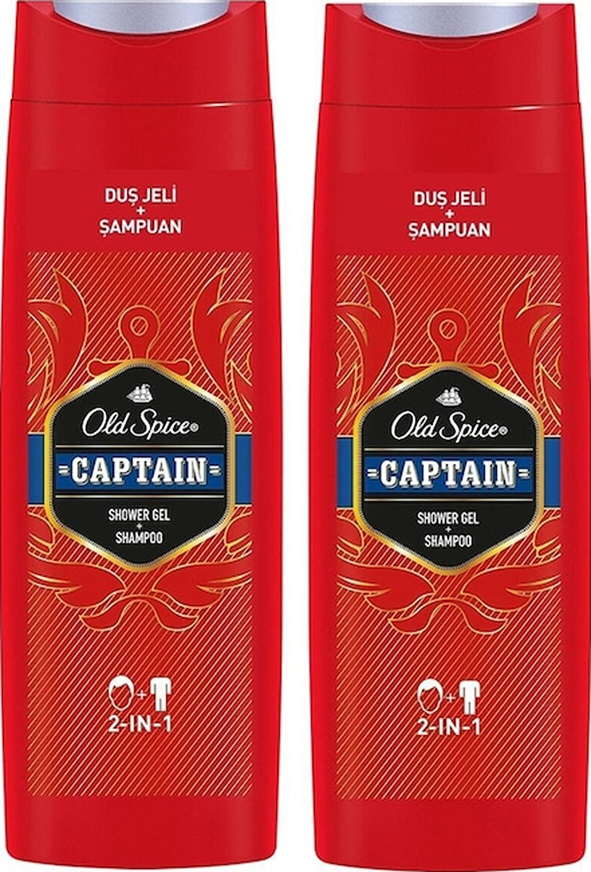 Old Spice Captain Duş Jeli ve Şampuan 2 x 400 ML