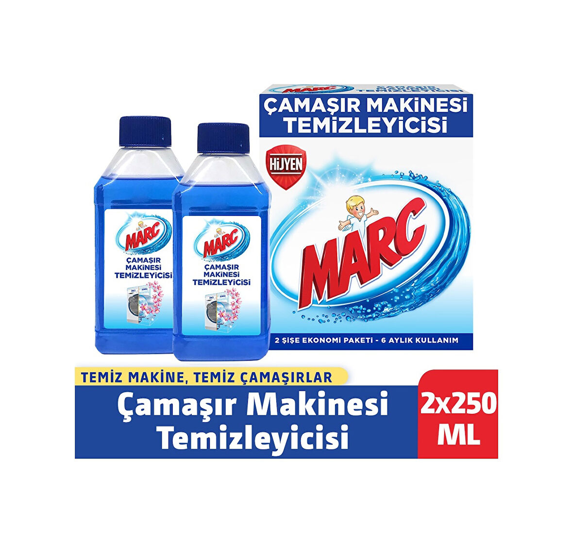 Marc Çamaşır Makinesi Temizleyici 6 Adet x 250 Ml.