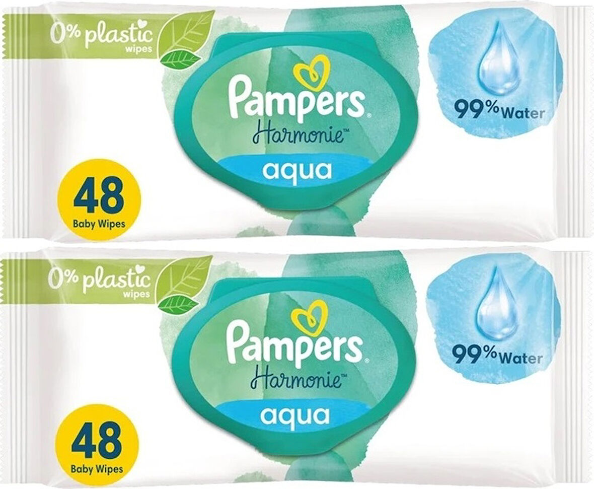 Prima Pampers Harmonie Islak Havlu Mendil Aqua Pure 48 Yaprak 2'li