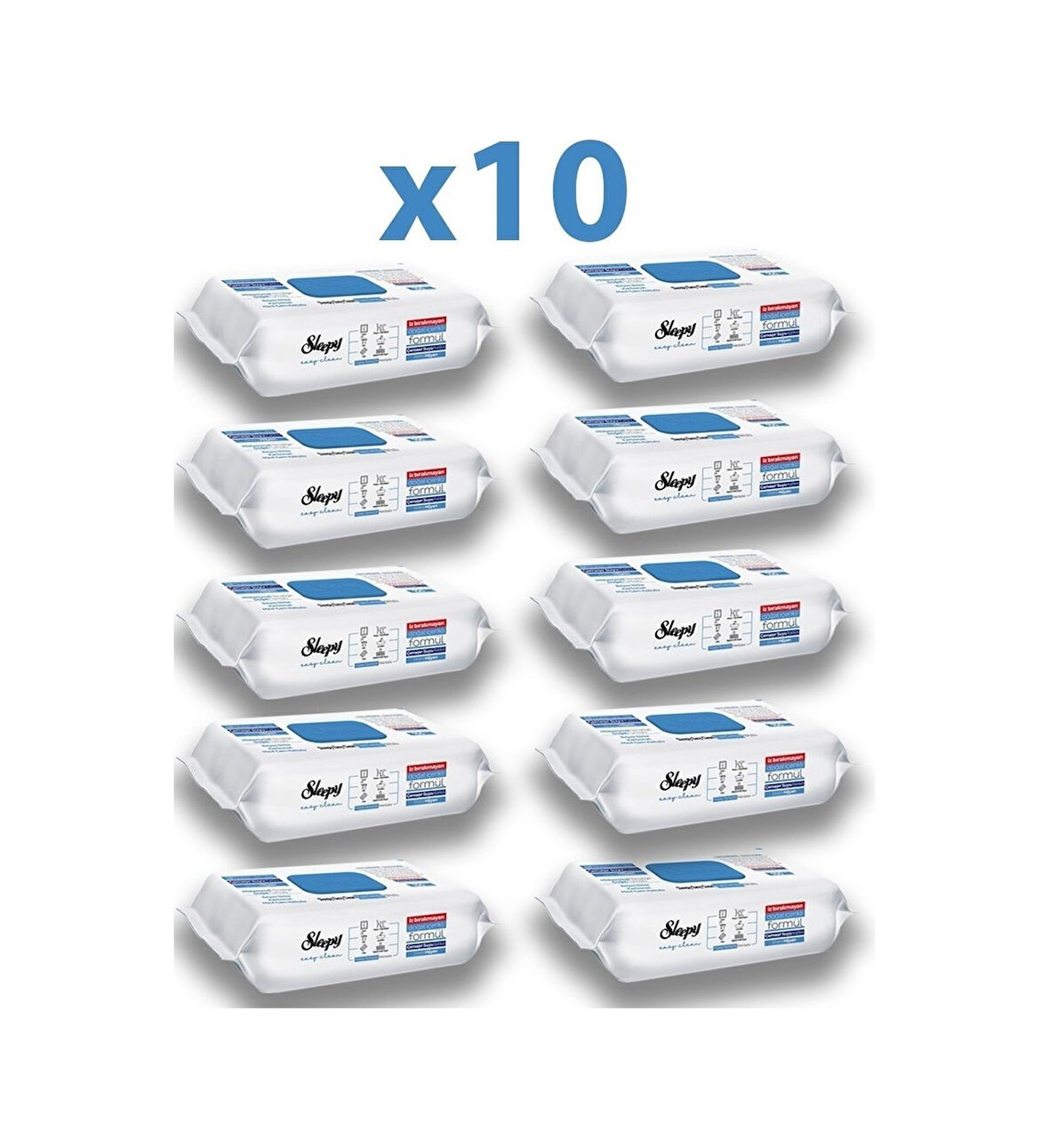 Sleepy Sleepy Easy Clean Çamaşır Suyu Katkılı Yüzey Temizlik Havlusu 100'lü - 10 Adet Diğer 