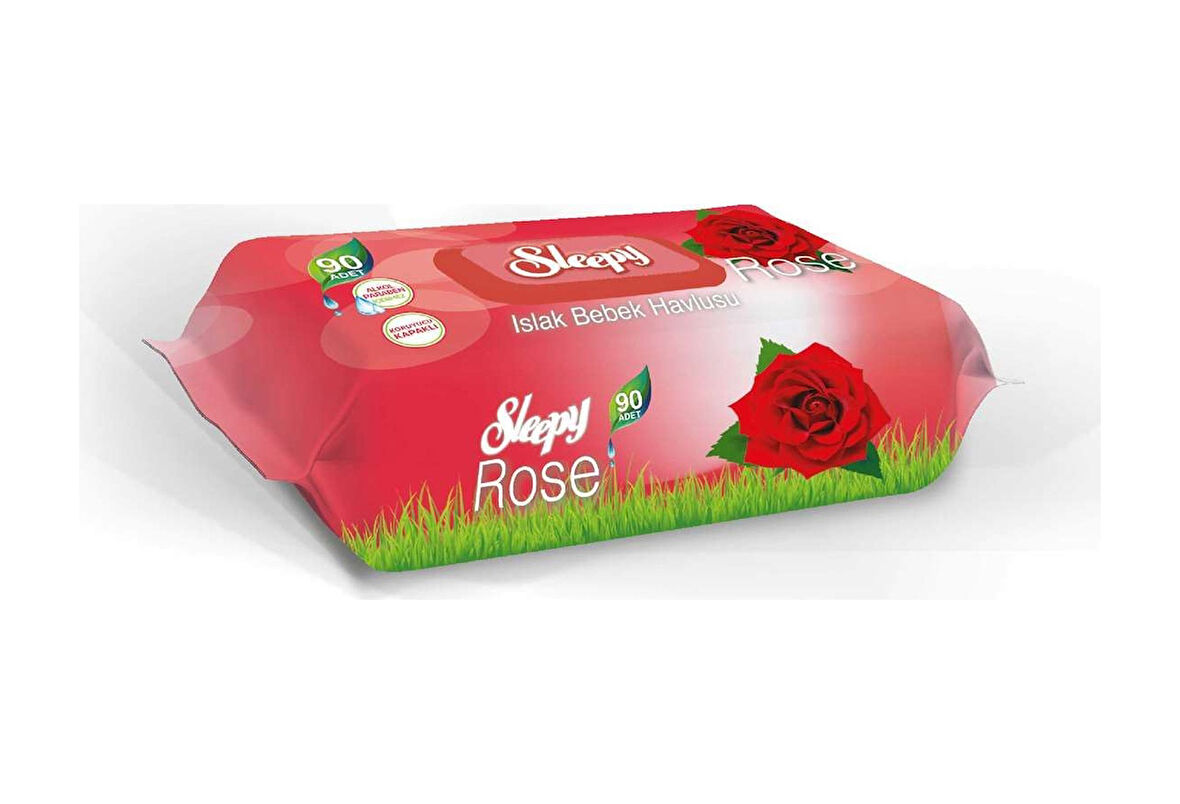 Sleepy Gül Kokulu Islak Bebek Havlusu 20 X 90'Lı