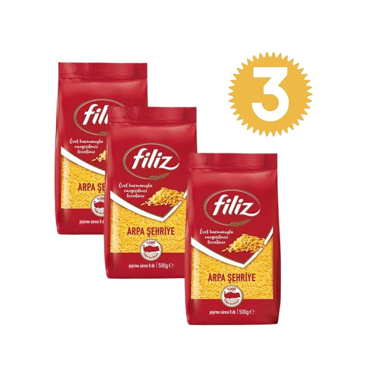 Filiz Arpa Şehriye 3 x 500 G