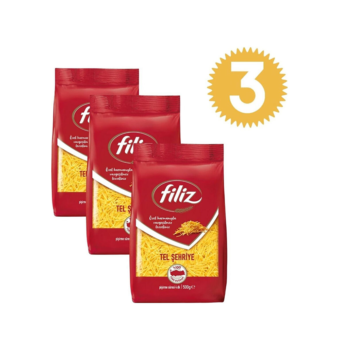Filiz Tel Şehriye 3 x 500 G