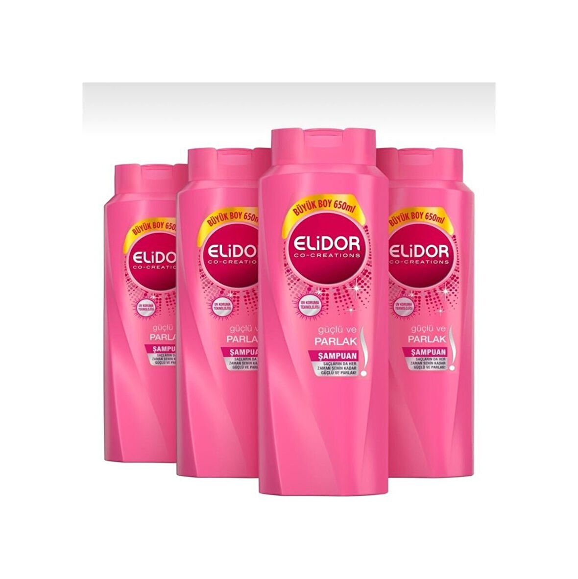 Elidor Güçlü Parlaklık Şampuan 4 x 650 ML