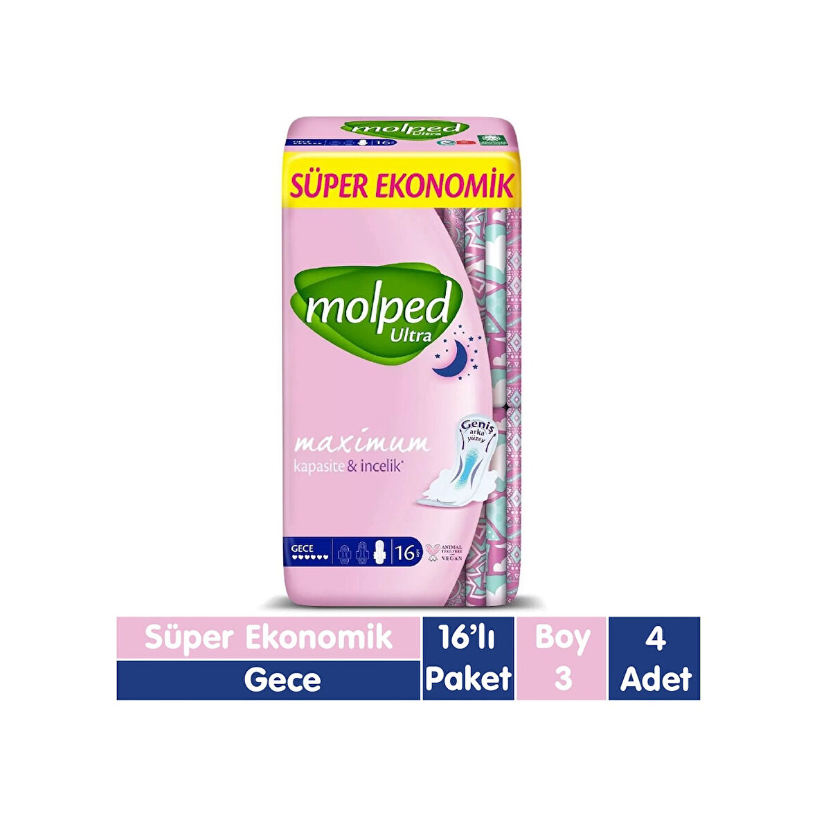 Molped Ultra Ped Gece 4 x 16'lı