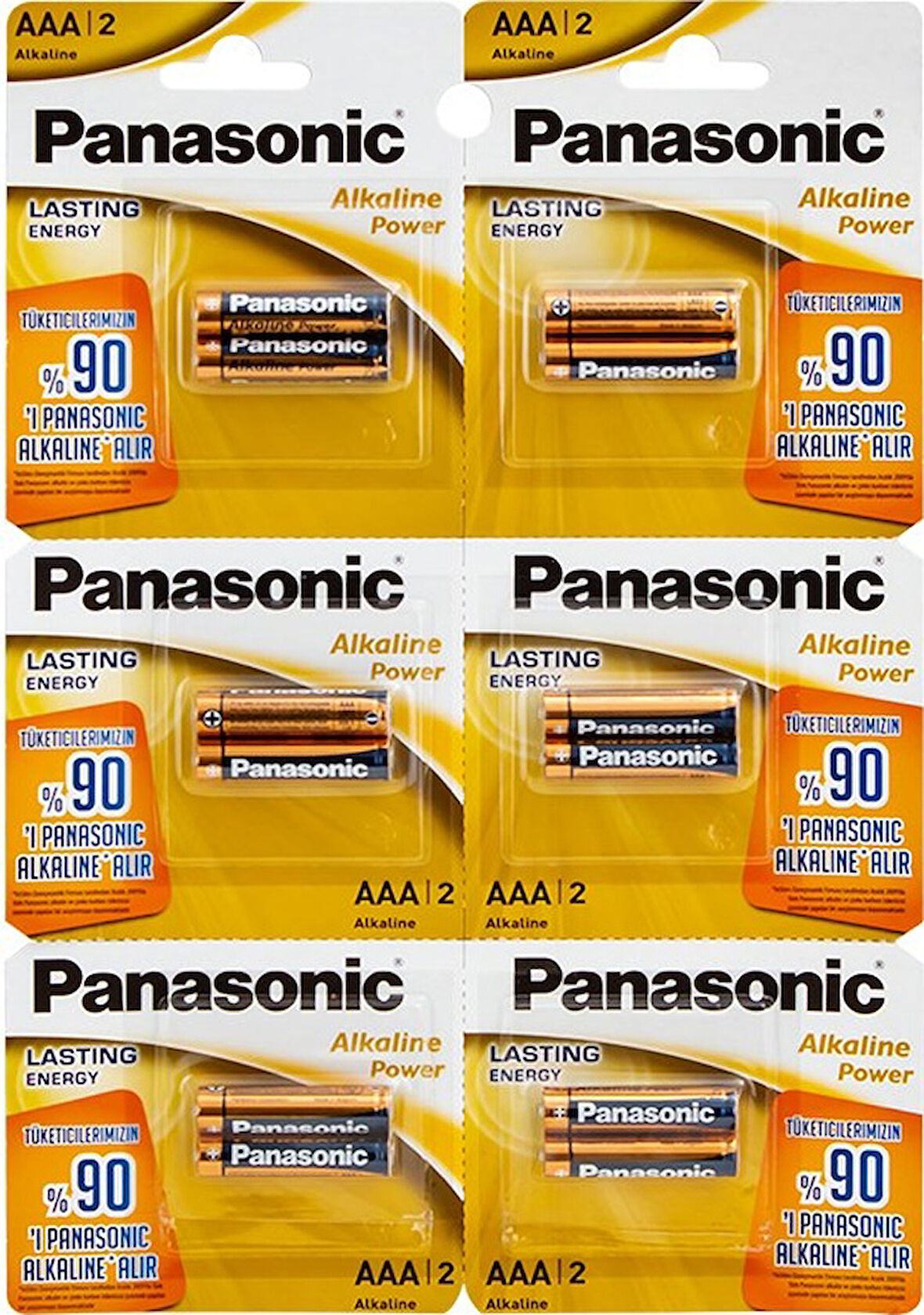 Panasonic Alkaline Power AAA İnce Kalem Pil 6 x 2'li