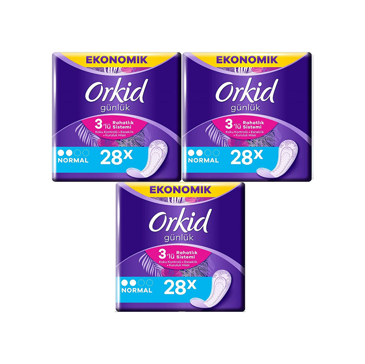 Orkid Günlük Ped Normal 3 x 28'li