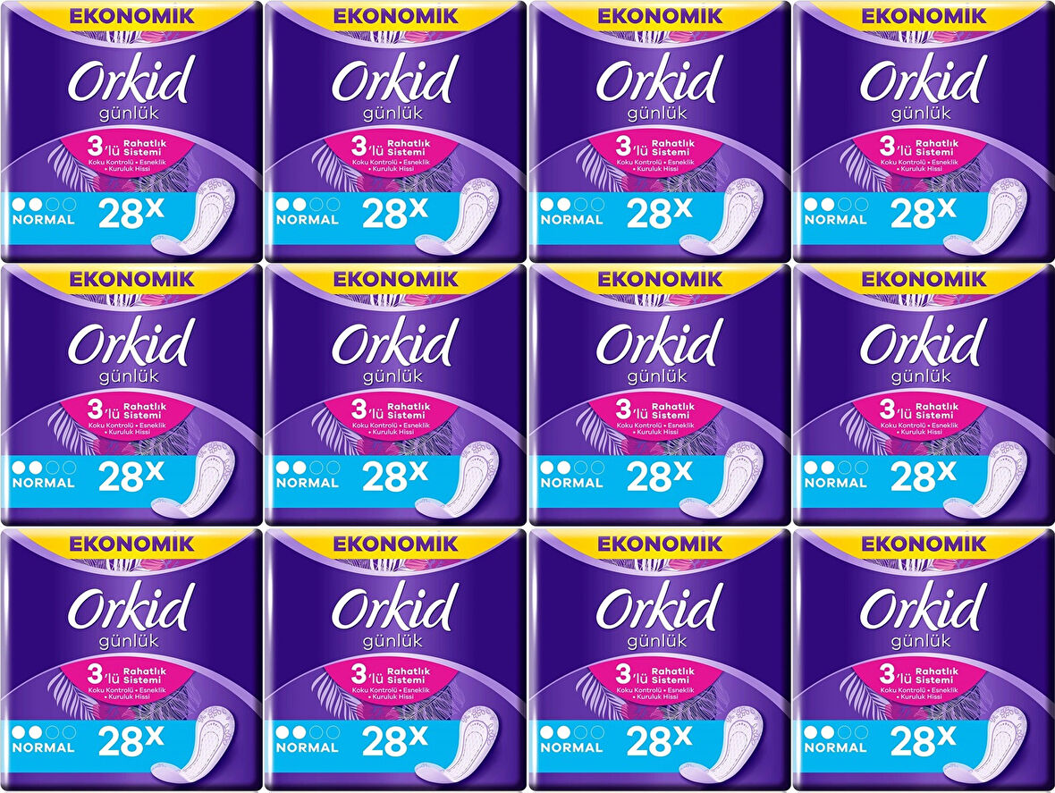 Orkid Günlük Ped Normal 12 x 28'li