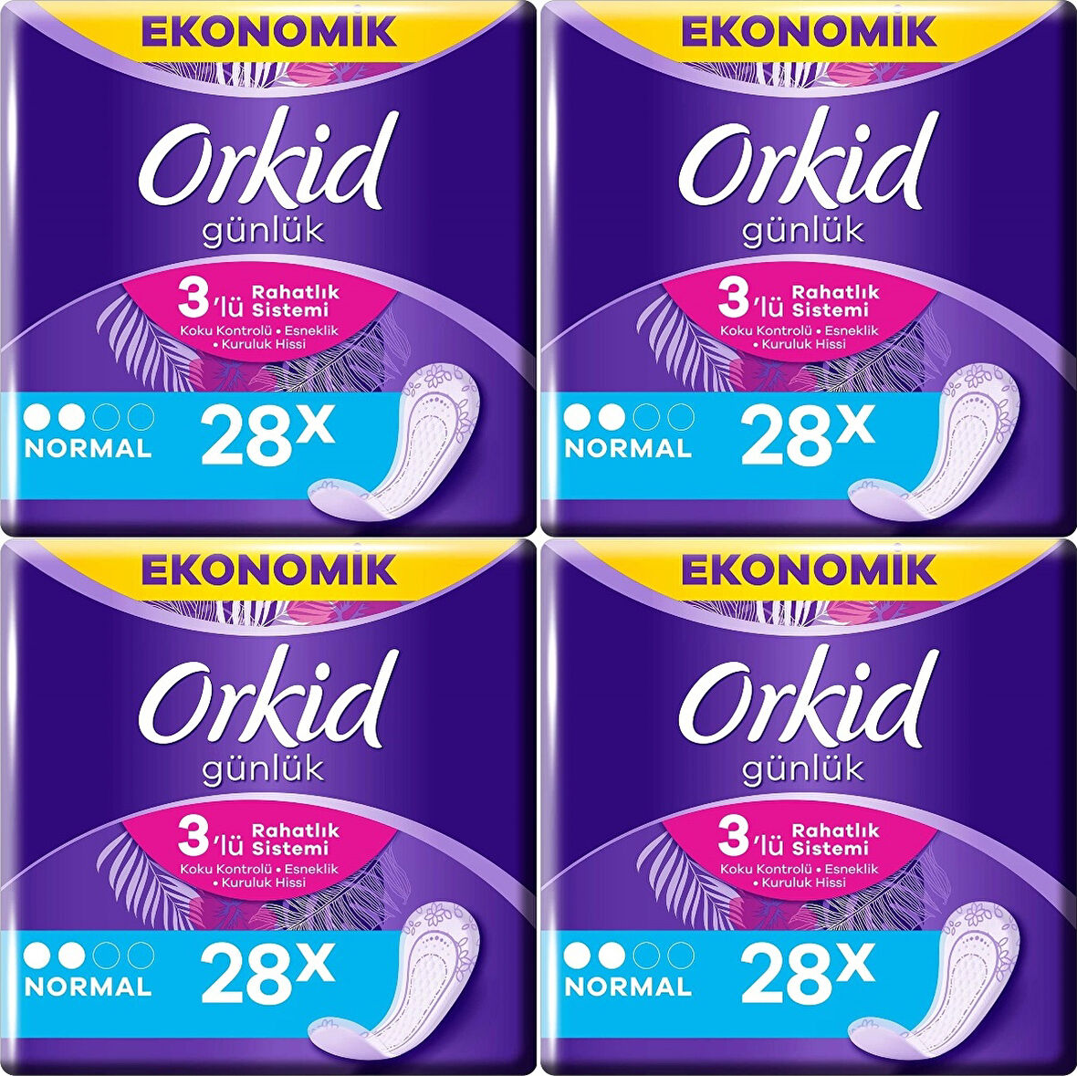 Orkid Günlük Ped Normal 4 x 28'li