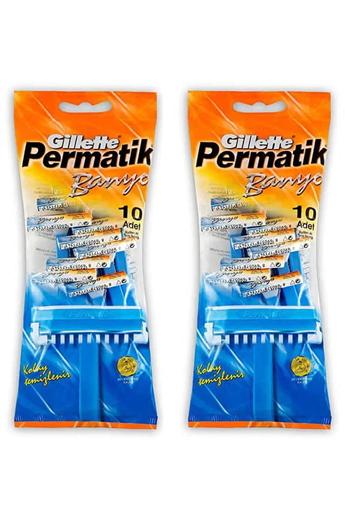 Gillette Permatik Banyo Kullan At Tıraş Bıçağı 10 Lu x 2 Adet