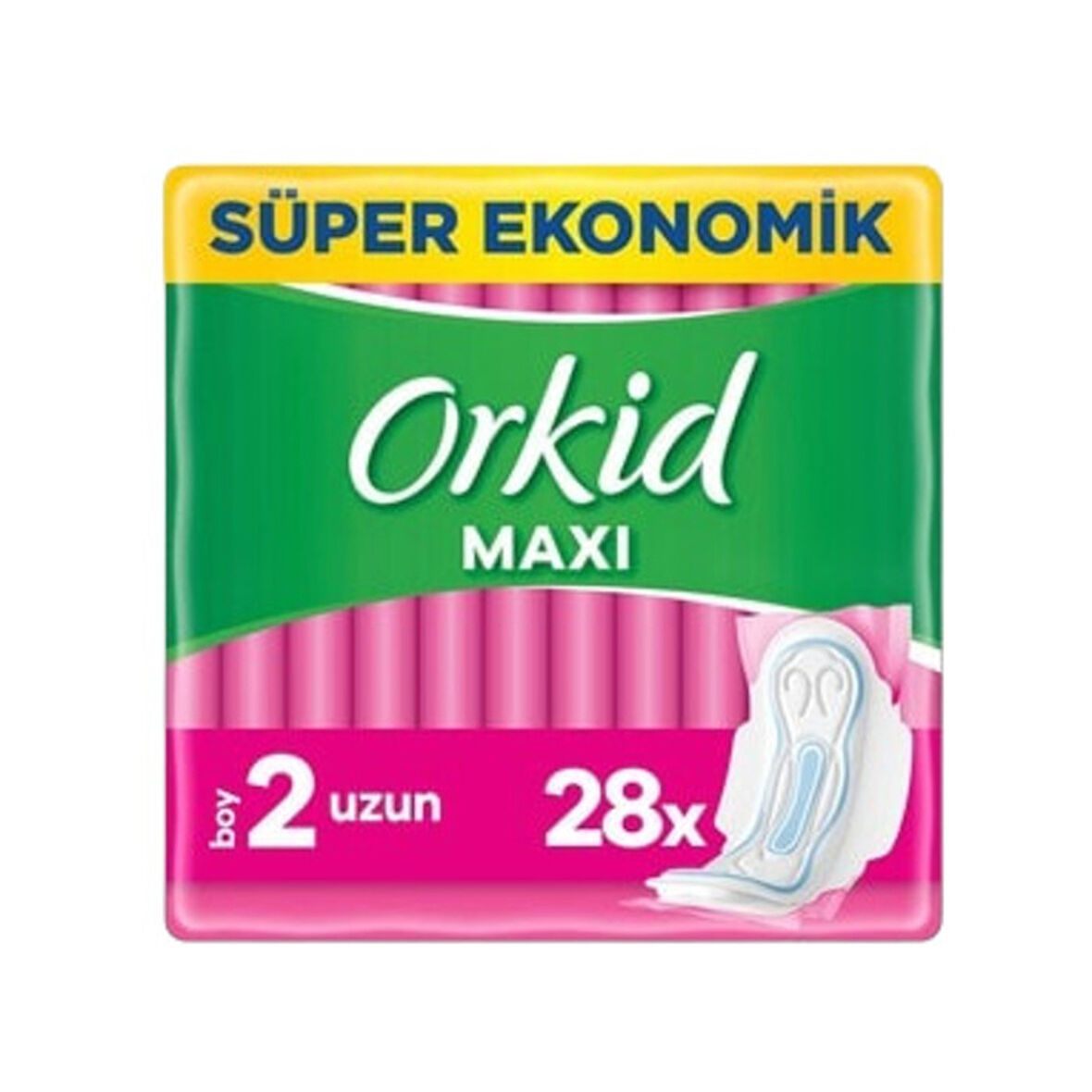 Orkid Ped Maxi Hijyenik Uzun Süper Ekonomik Paket 28'li