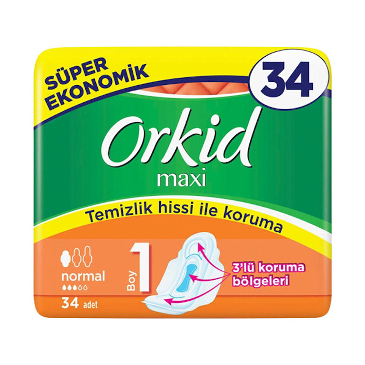Orkid Maxi Normal 34'lü