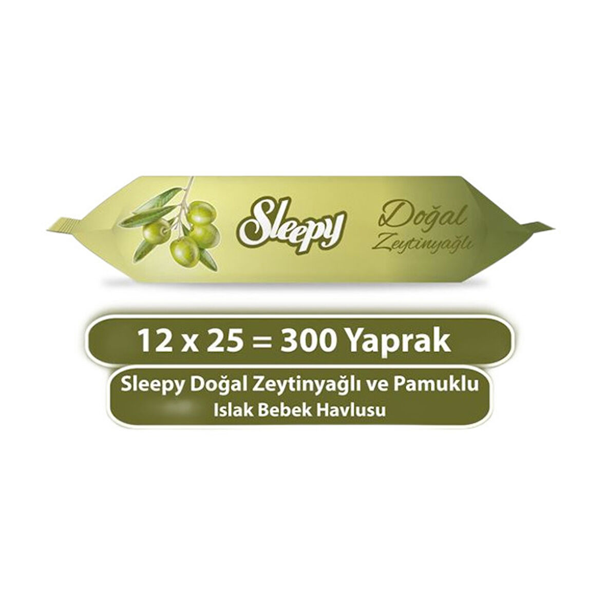 Sleepy Bebek Islak Havlusu Doğal Zeytinyağı Ve Pamuksu Lifler 25'li