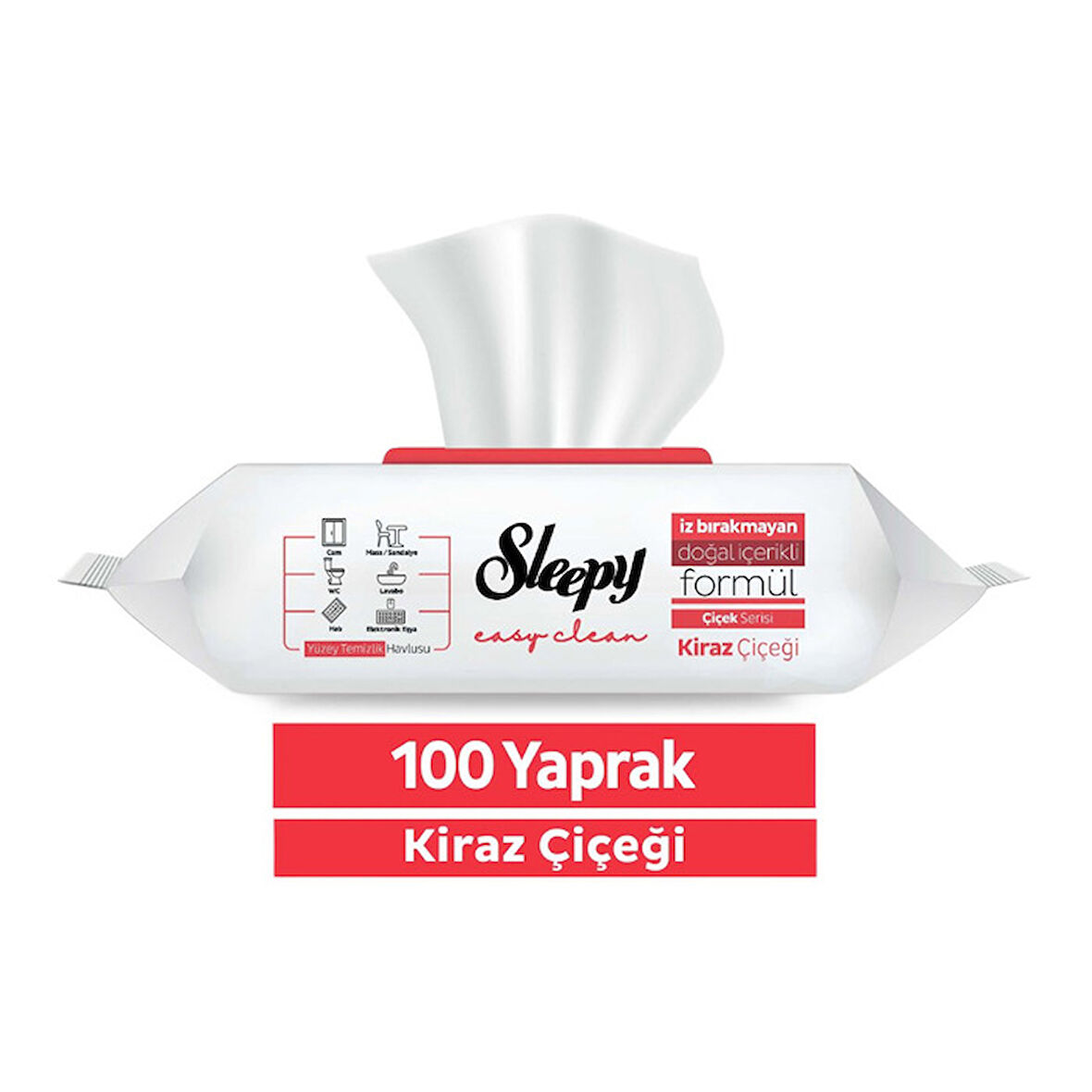 Sleepy Yüzey Temizlik Havlusu Kiraz Çiçeği 100 Yaprak