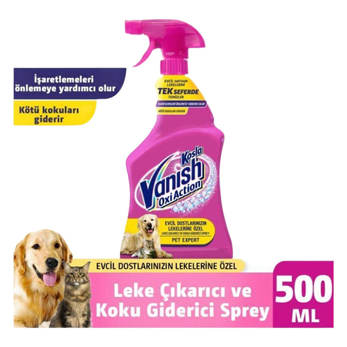 Vanish Kosla Pet Leke Çıkarıcı Ve Koku Giderici Sprey 500 Ml