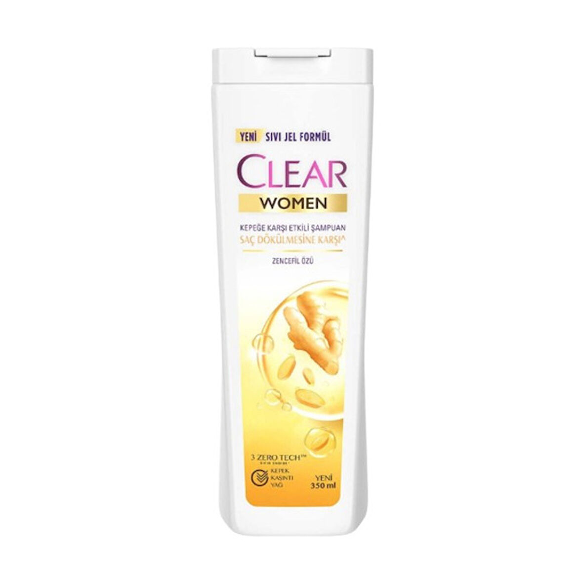 Clear Women Kepeğe Karşı Etkili Şampuan Zencefil Özlü 350 Ml