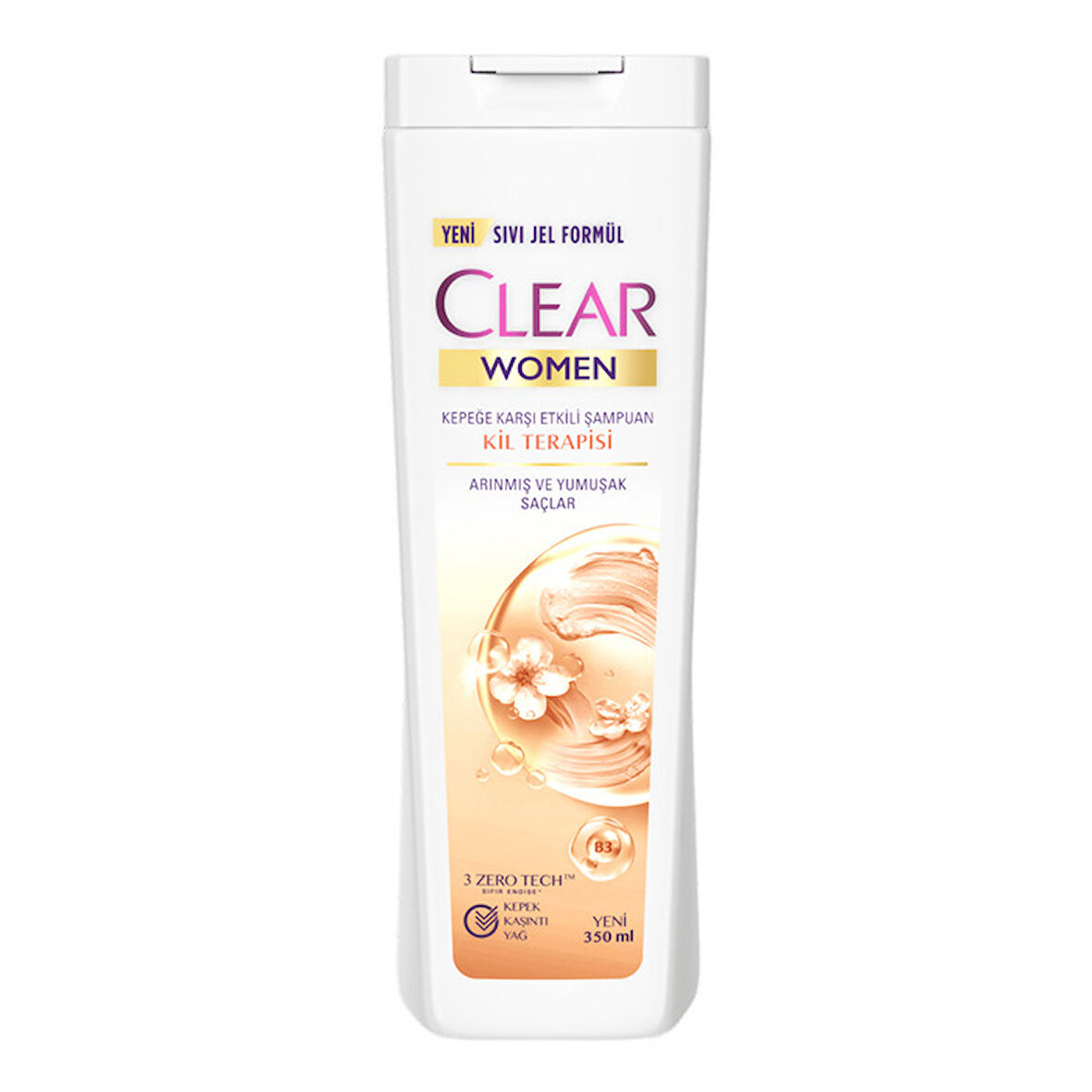 Clear Women Kepeğe Karşı Etkili Şampuan Kil Terapisi 350 Ml