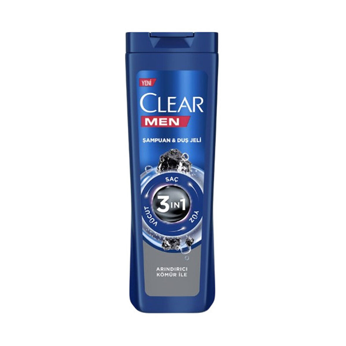 Clear Men Şampuan & Duş Jeli 3in1 Arındırıcı Kömür 350 Ml