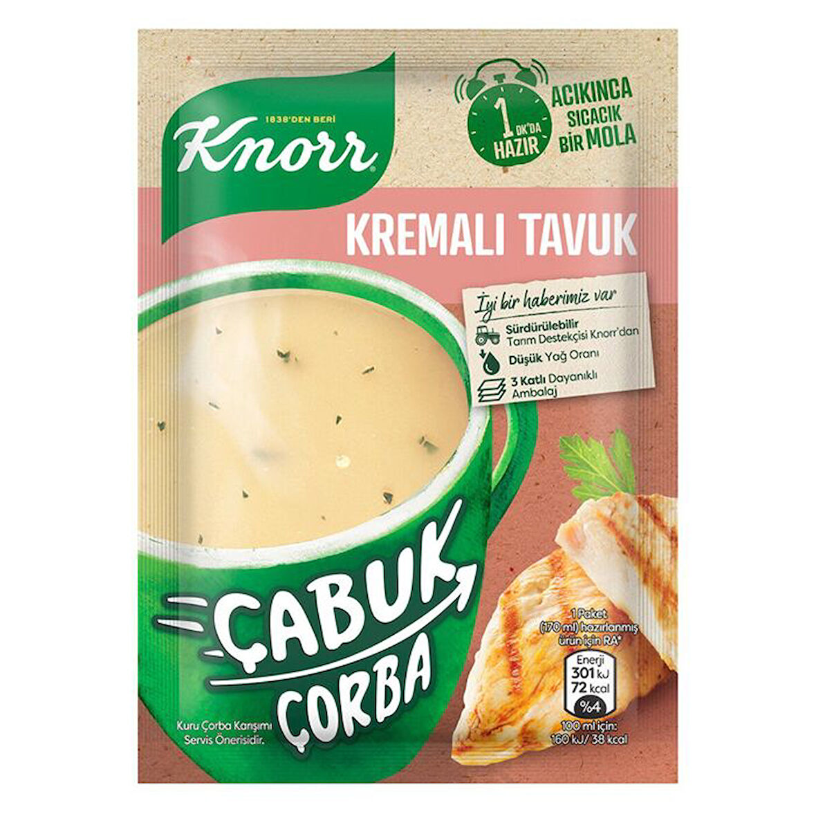 Knorr Çabuk Çorba Kremalı Tavuk 18 Gr
