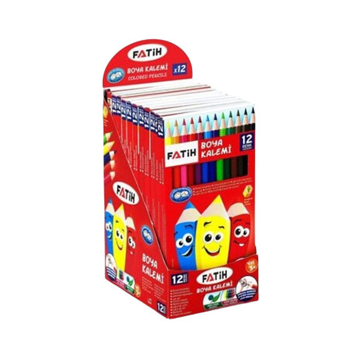 Fatih Kuru Boya 12 Renk Tam Boy