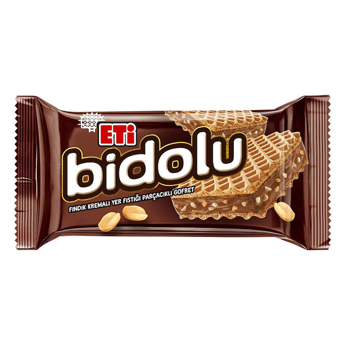 Eti Bidolu Fındık Kremalı Yer Fıstığı Parçacıklı Gofret 36 Gr