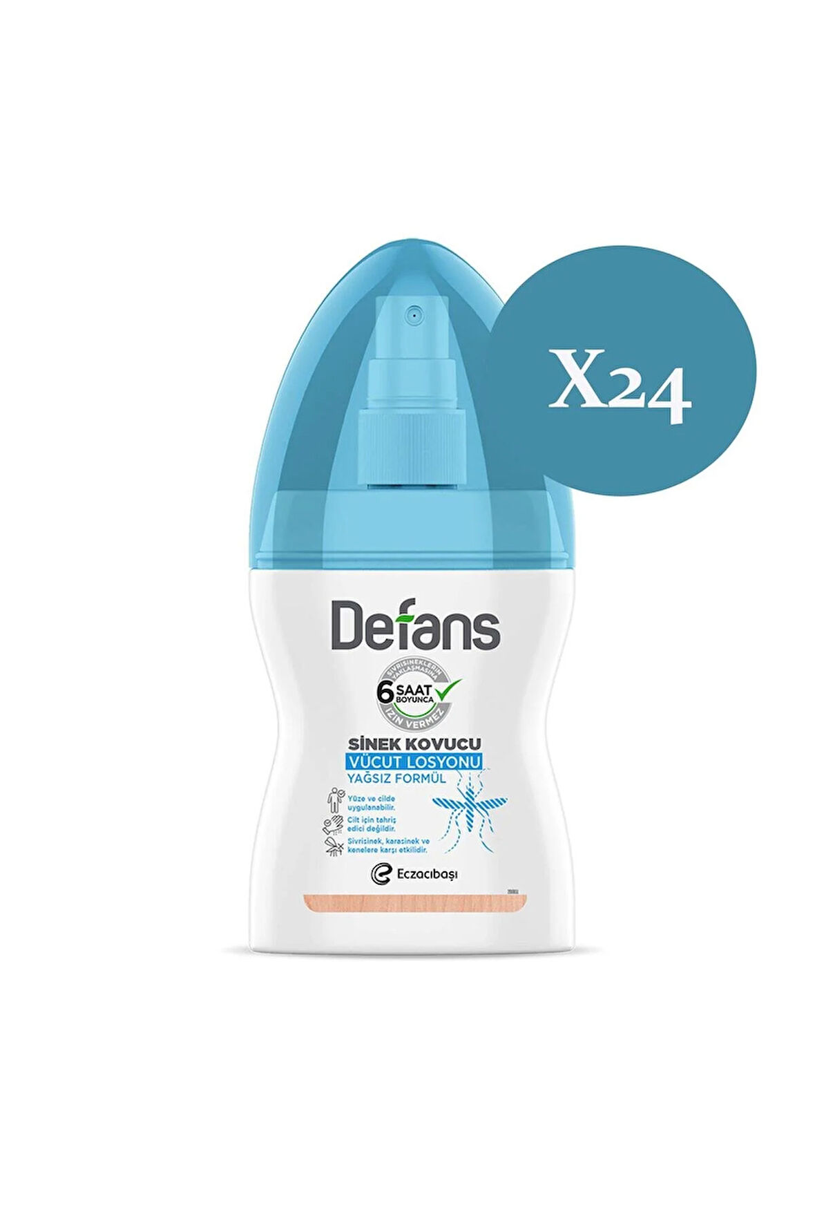 Defans Sinek Kovucu Vücut Losyonu 100 Ml X 24 Adet