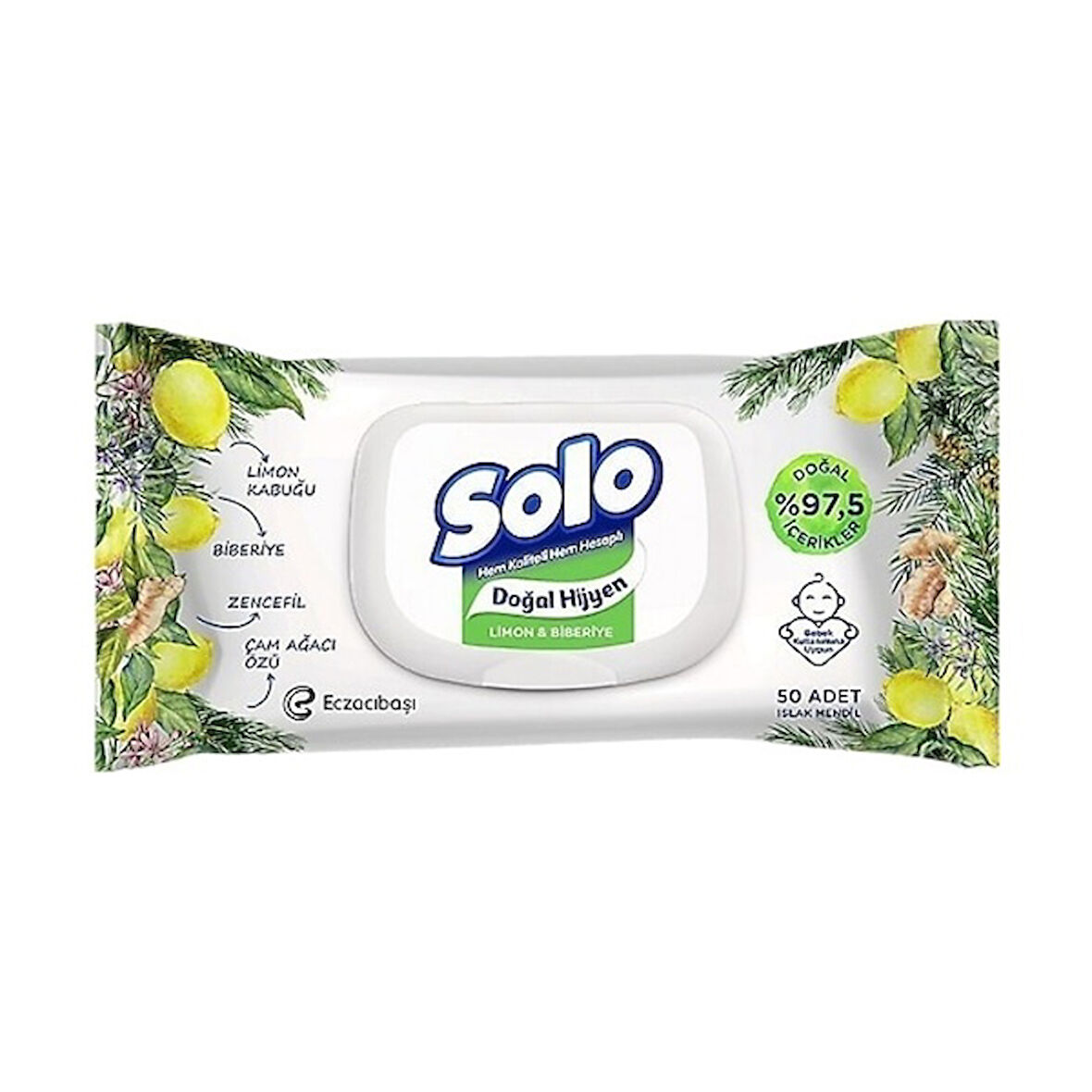 Solo Limon Portakal Tazeliği Yüzey Temizleyici 100'lü