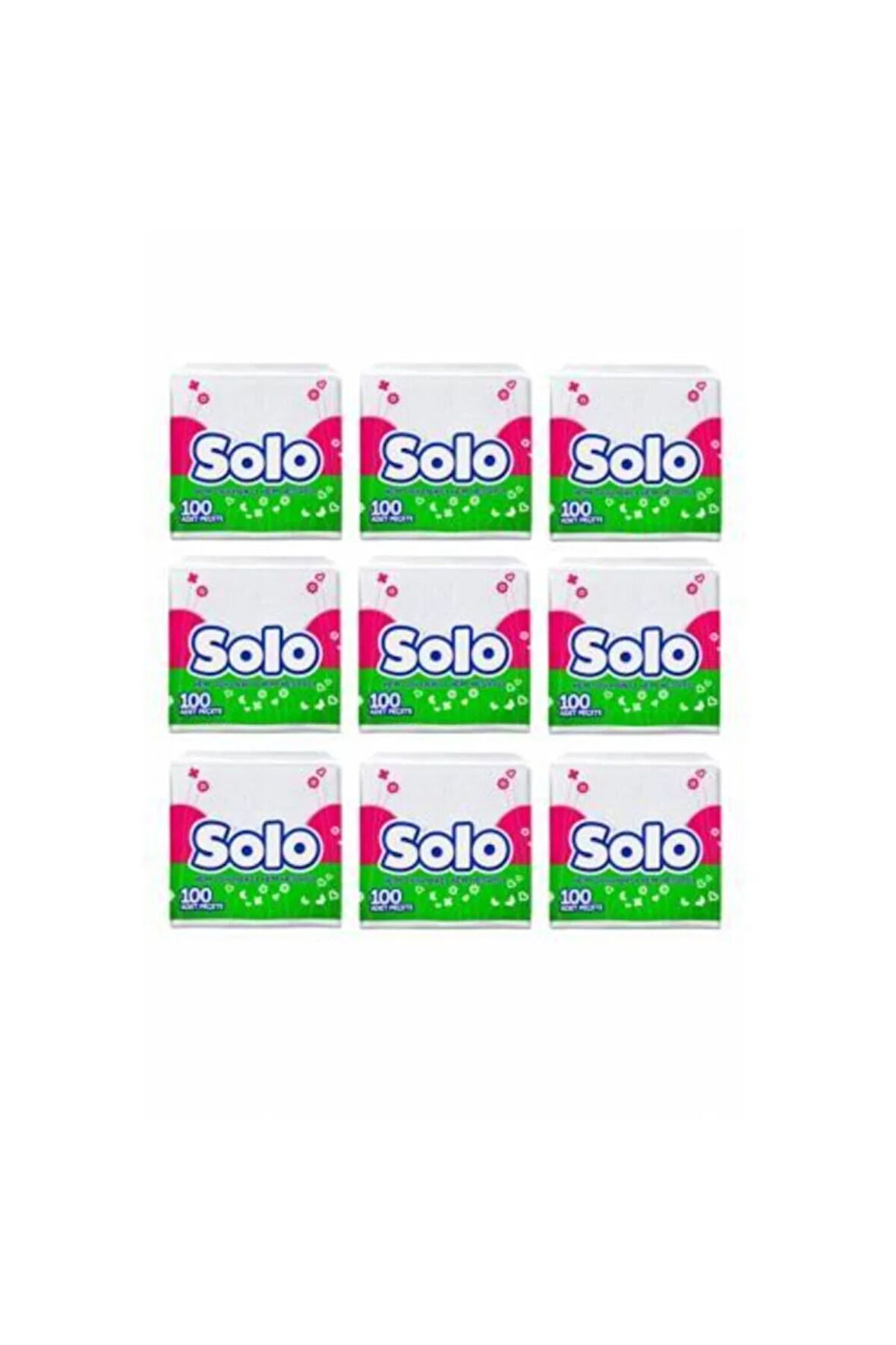 Solo Süper Peçete 100 Lü 9 Paket
