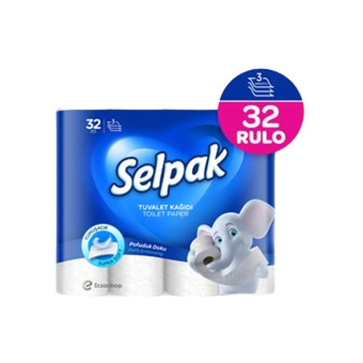 Selpak Tuvalet Kağıdı Beyaz 32'li