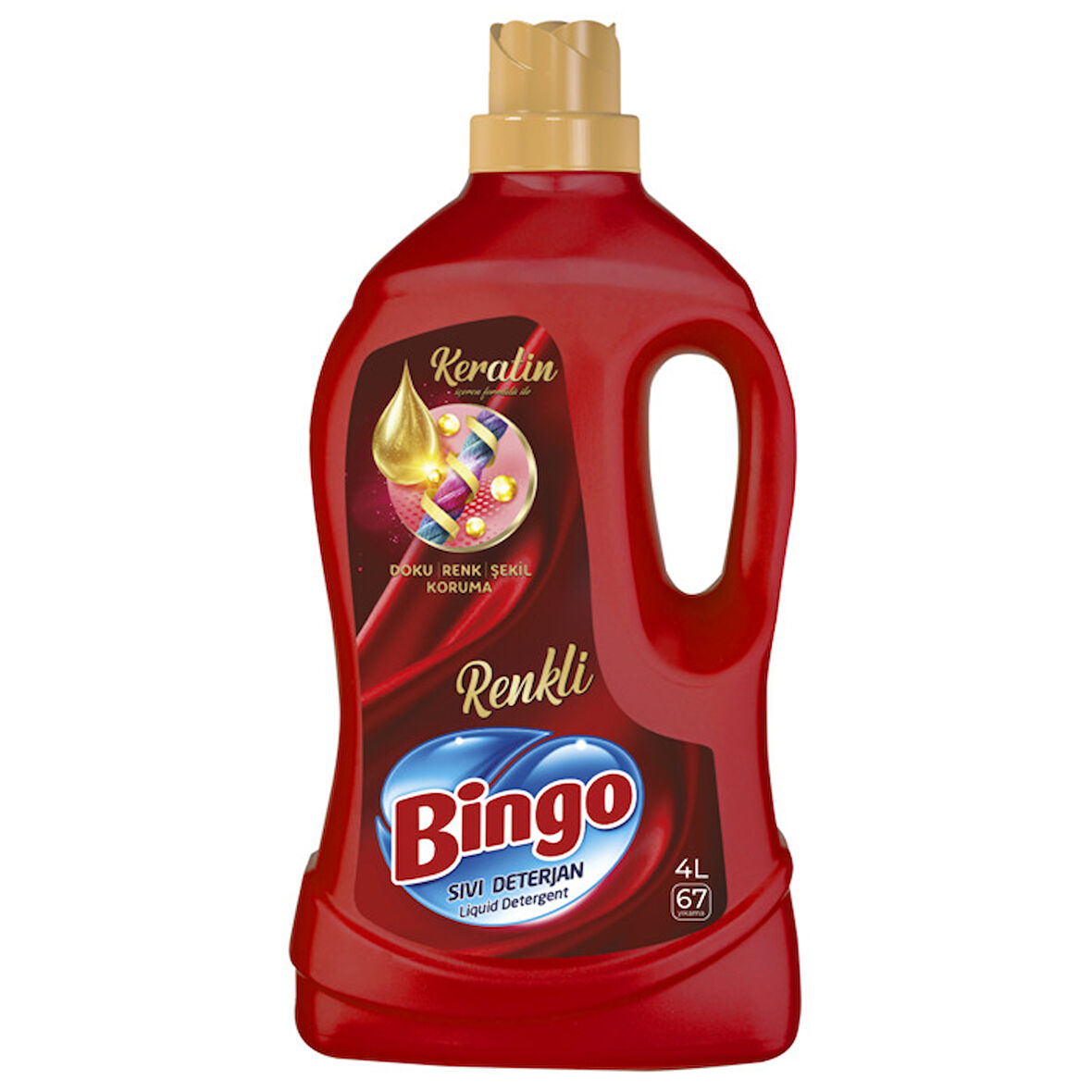 Bingo Sıvı Çamaşır Deterjanı Renklilere Özel Bakım Serisi 4 Lt