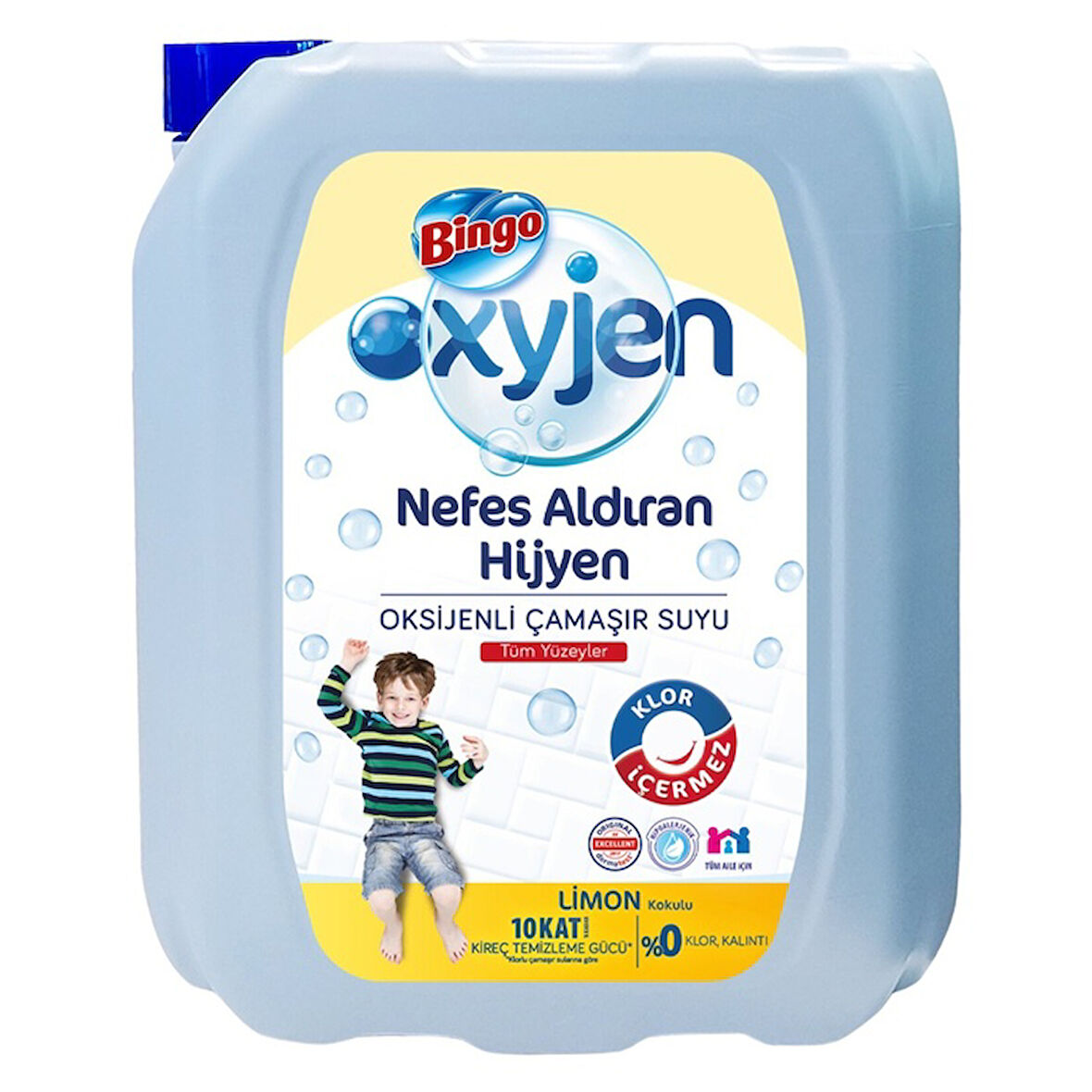 Bingo Oksijen Çamaşır Suyu Limon Kokulu 4000 Ml