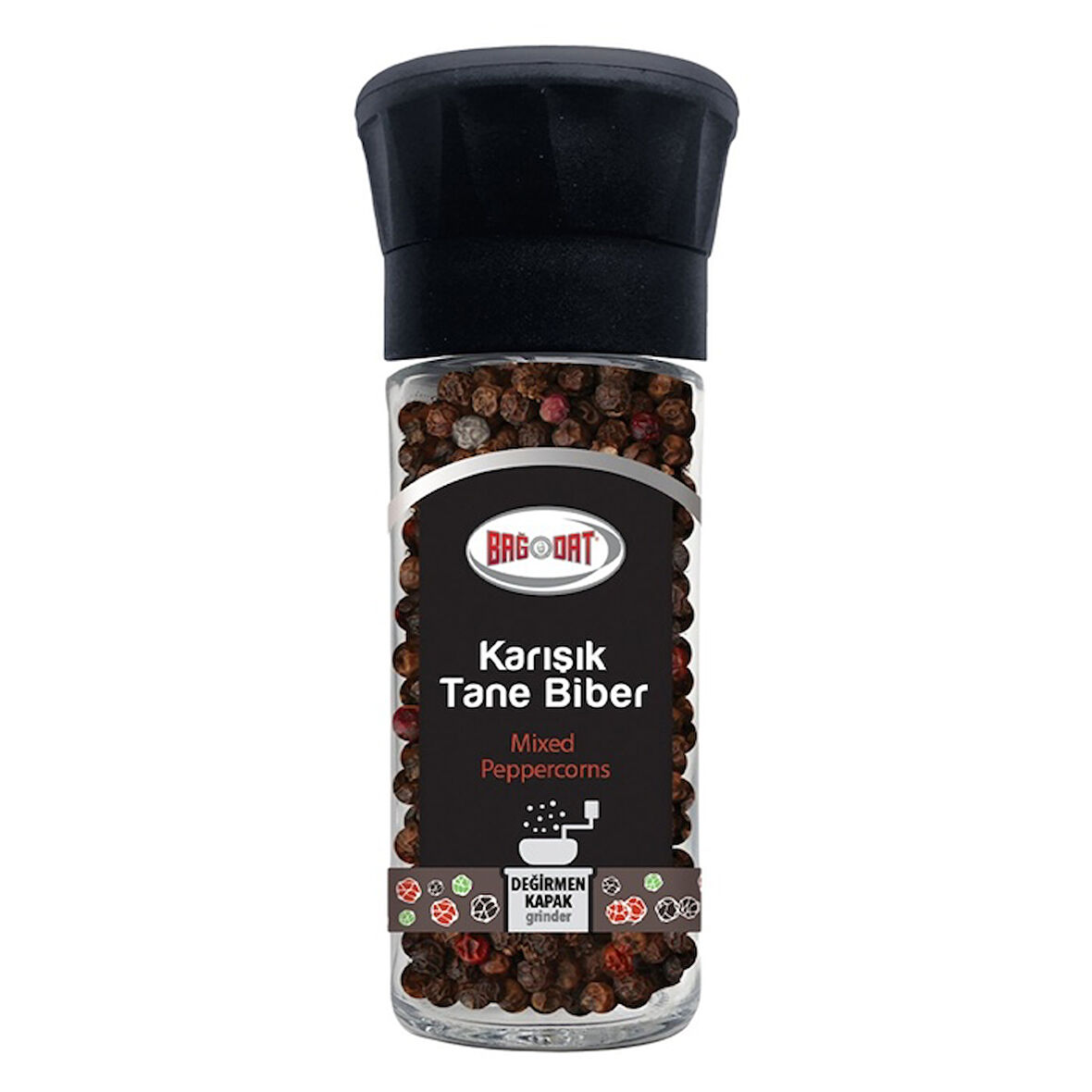 Bağdat Baharat Karışık Tane Biber Değirmen 45 Gr