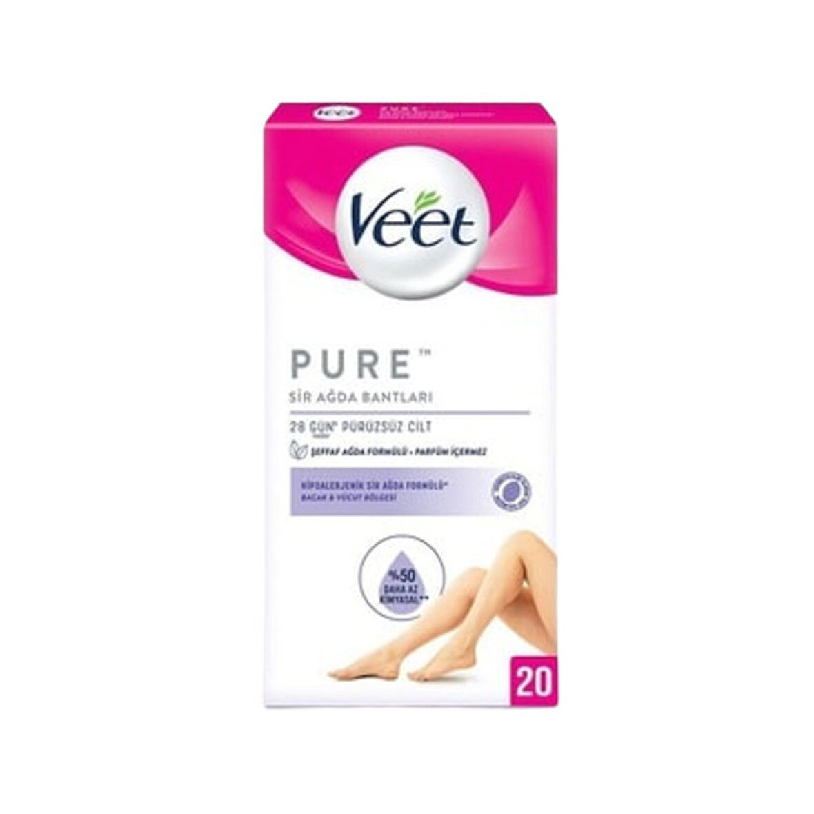 Veet Ağda Bandı Pure 20'li