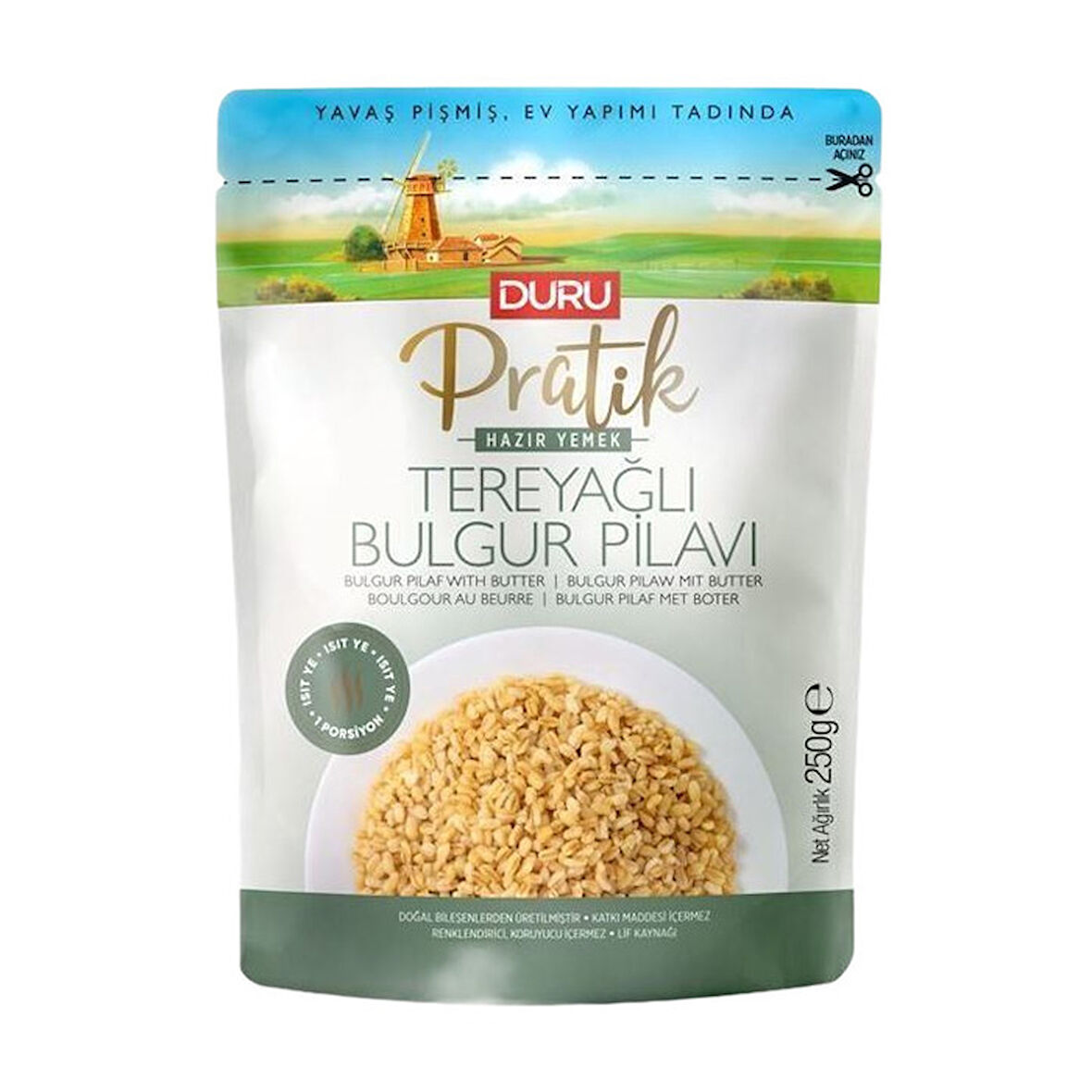 Duru Bakliyat Pratik Tereyağlı Bulgur Pilavı 250 Gr