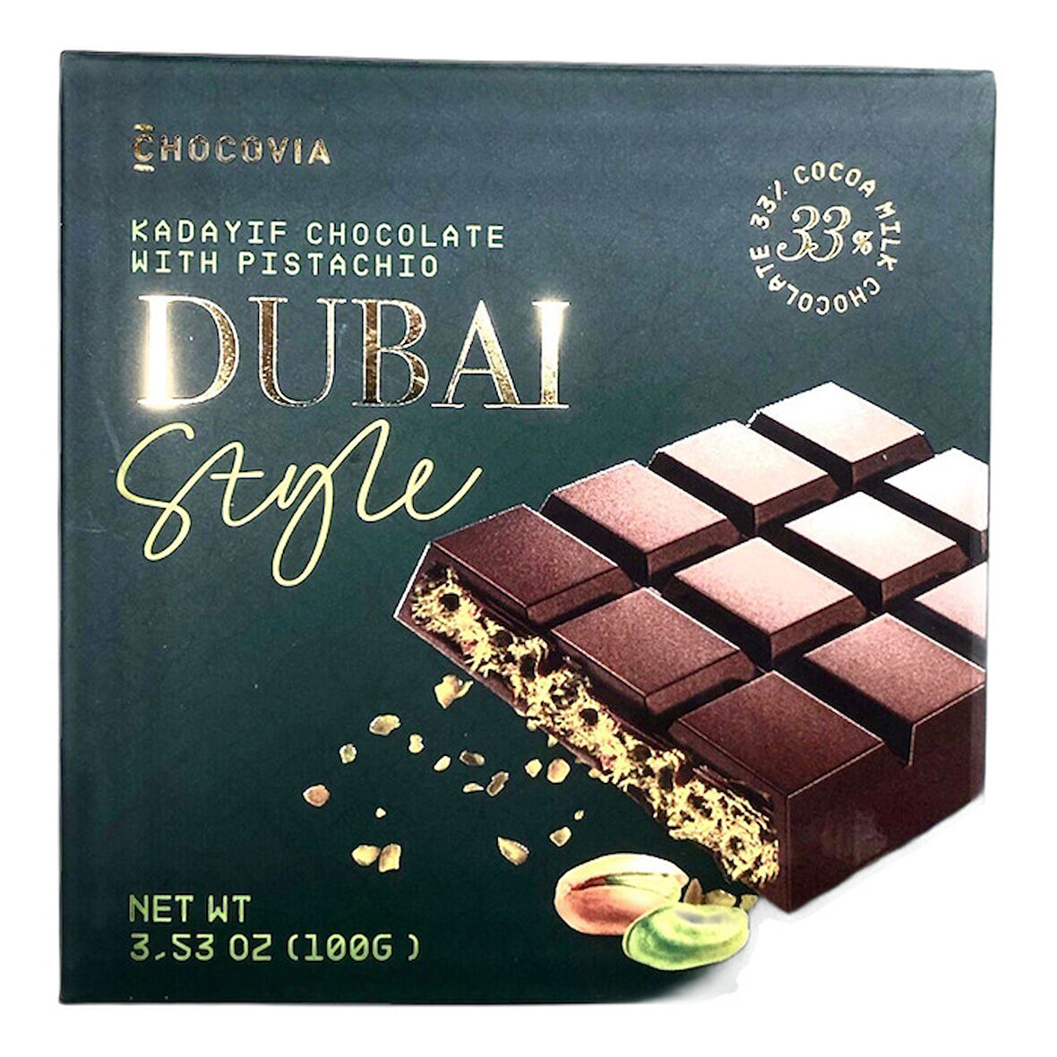 Chocovia Dubai Çikolatası 100 Gr
