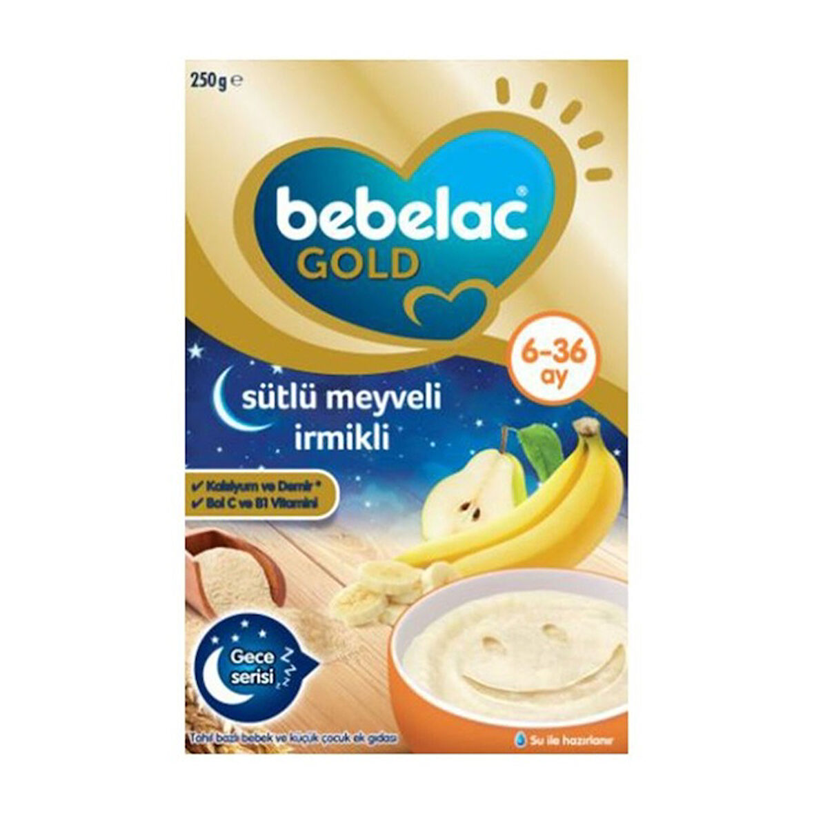 Bebelac Sütlü Meyveli İrmikli 6 + 36 Ay 250 Gr