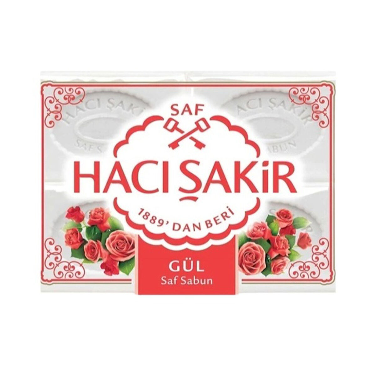 Hacı Şakir Banyo Sabunu Gül 4x150 Gr