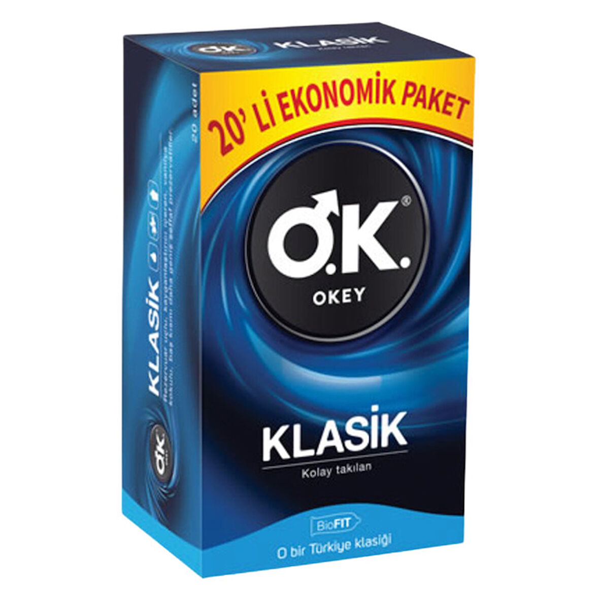 Okey Prezervatif Eko Paket Prezervatif Klasik 20'li