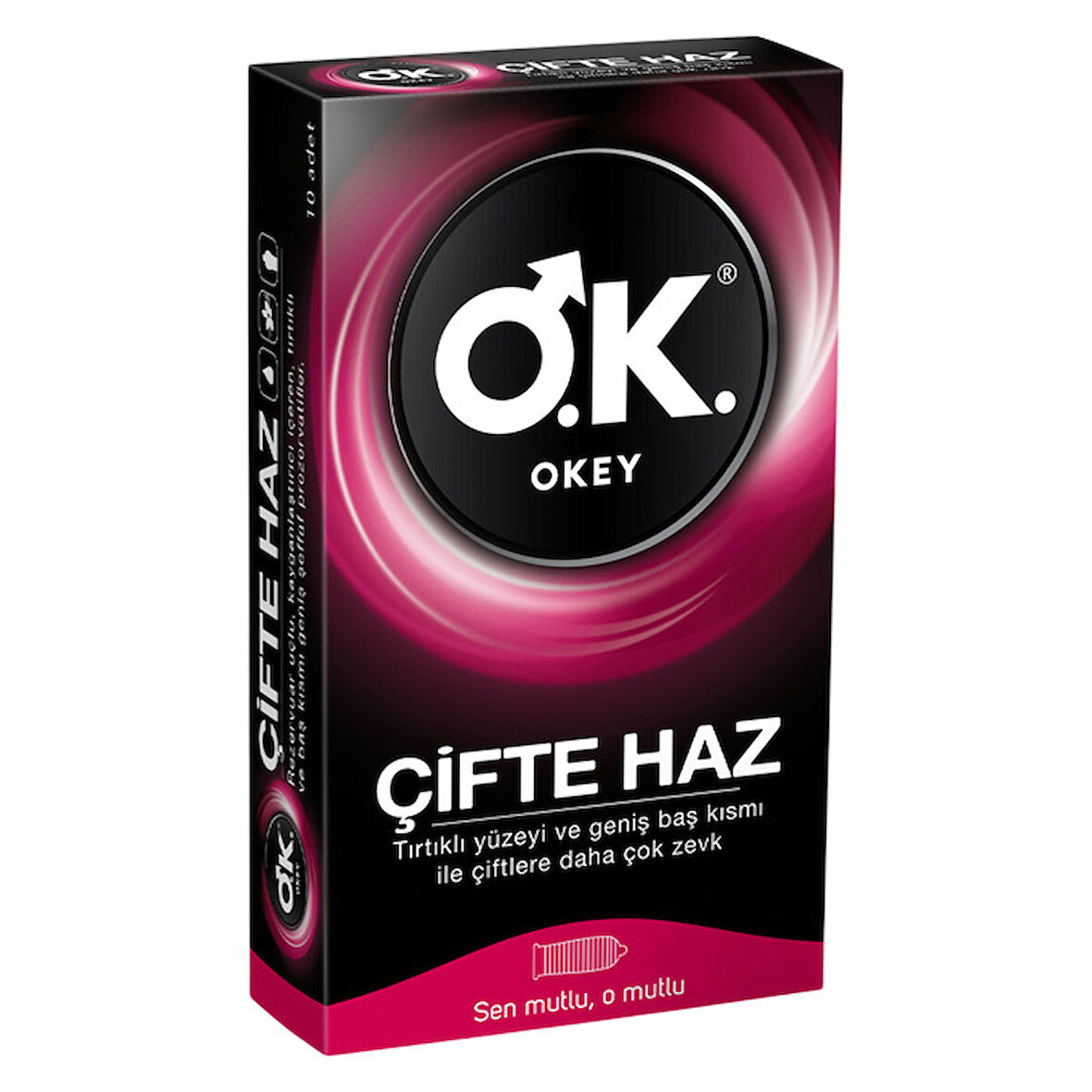 Okey Prezervatif Prezervatif Çifte Haz 10'lu