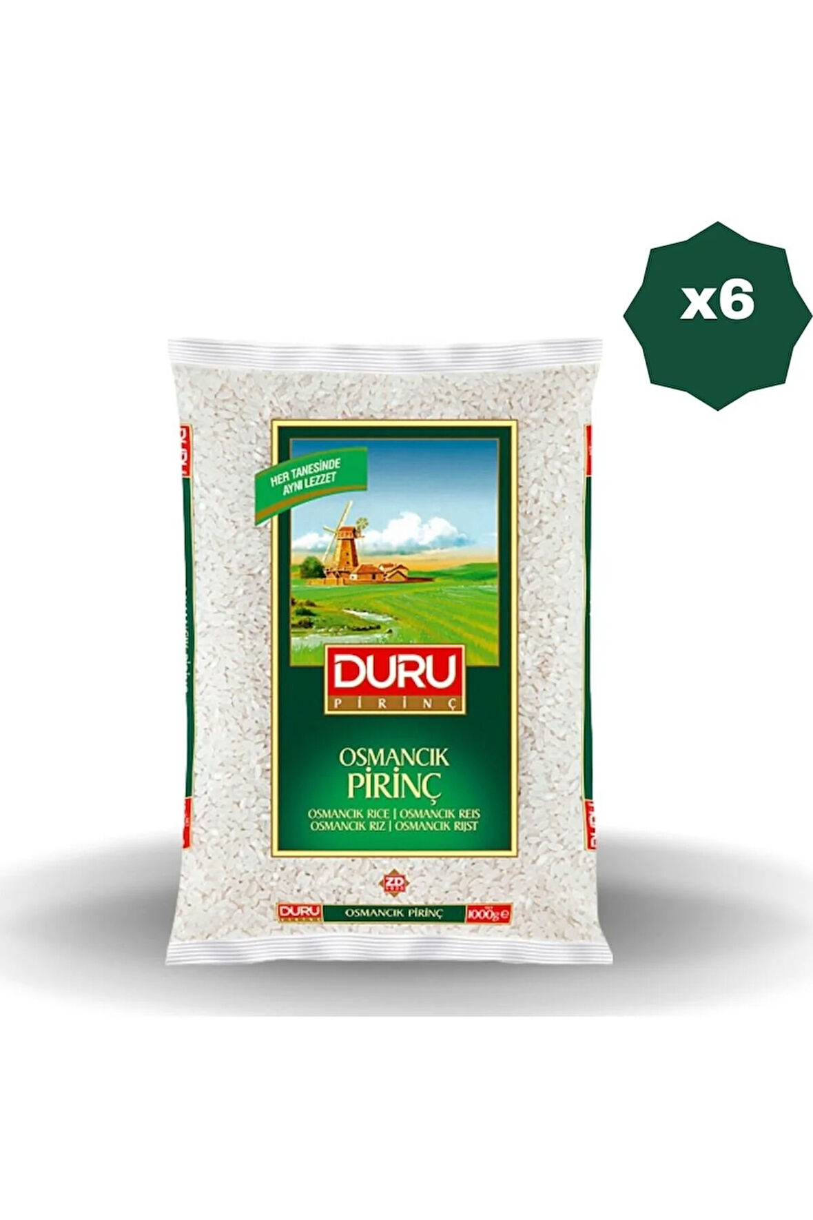 Duru OSMANCIK PİRİNÇ 1 KG x 6 ADET
